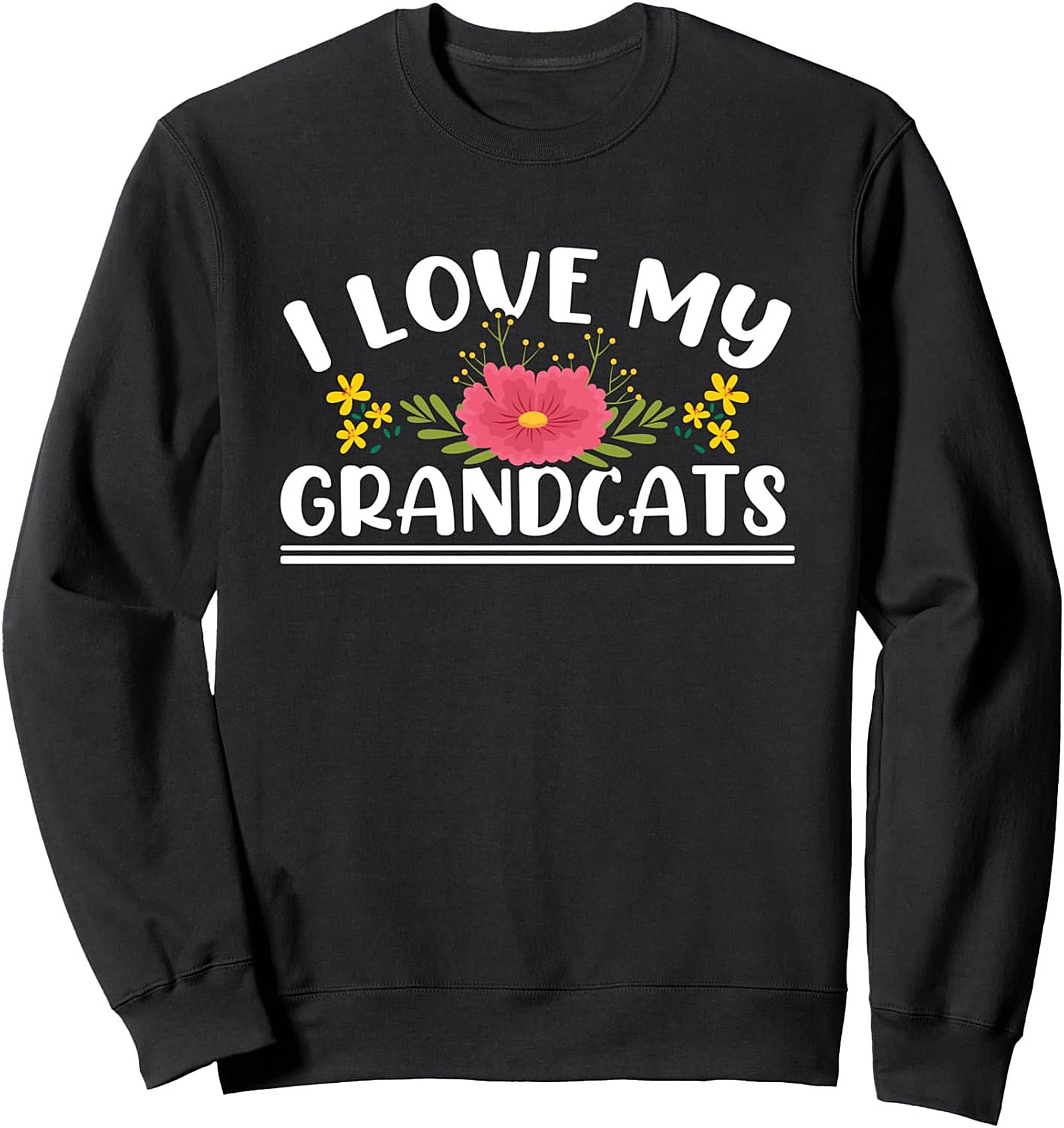 Cozy Grandcats Crewneck Sweatshirt Cat Grandma Gift Idea