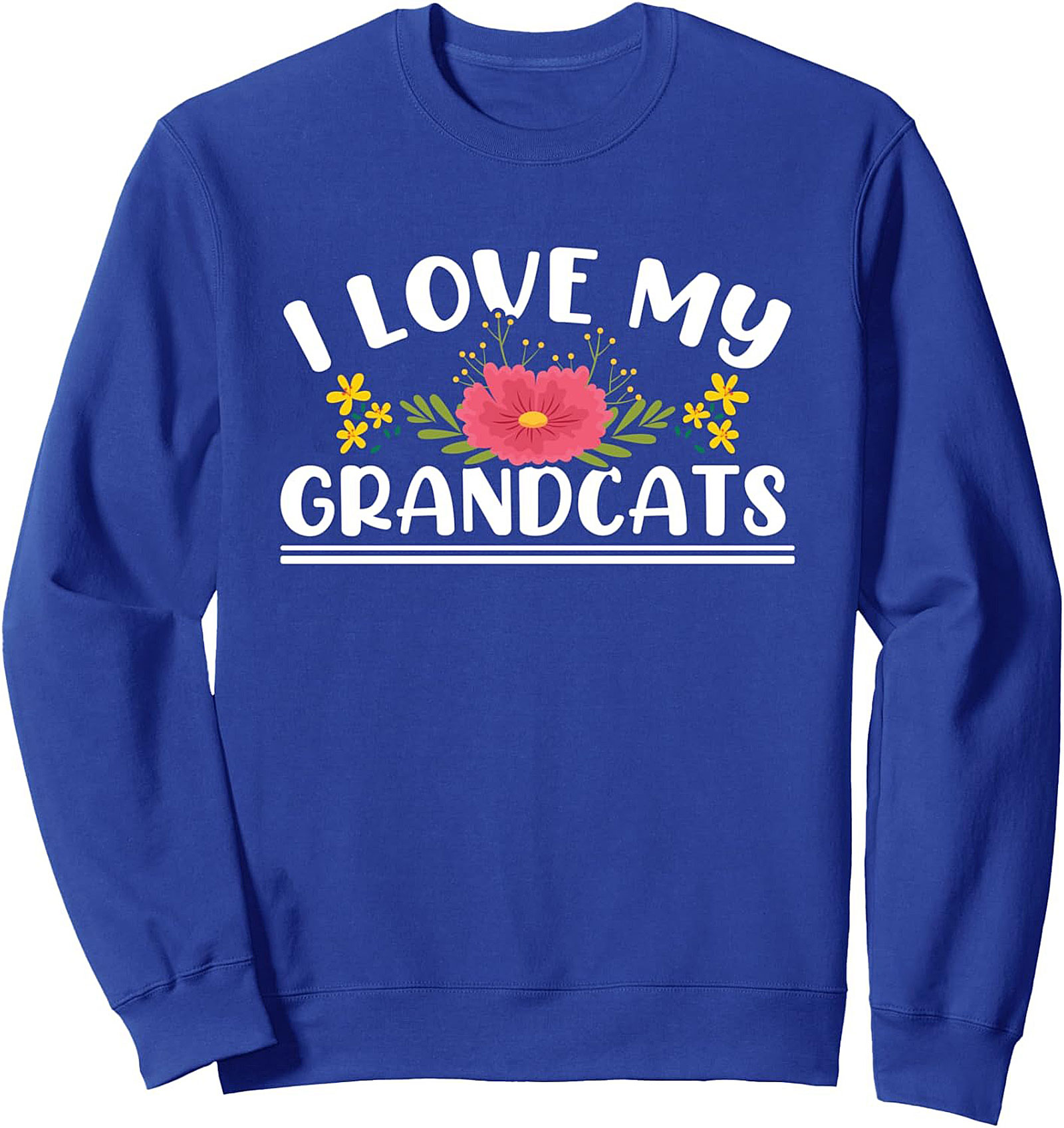Cozy Grandcats Crewneck Sweatshirt Cat Grandma Gift Idea