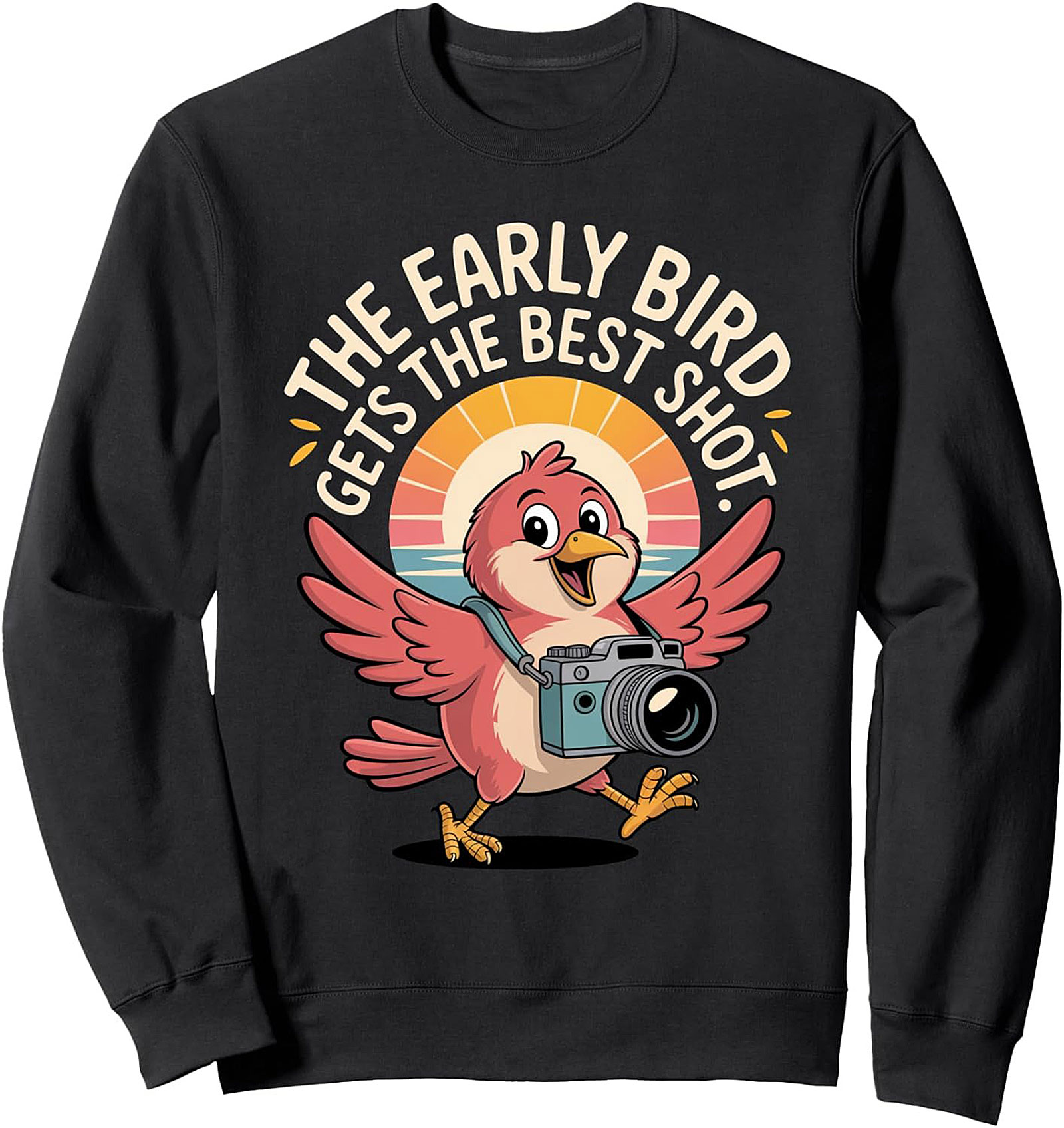 Early Bird Photographer Crewneck Sweatshirt | Cozy Gift