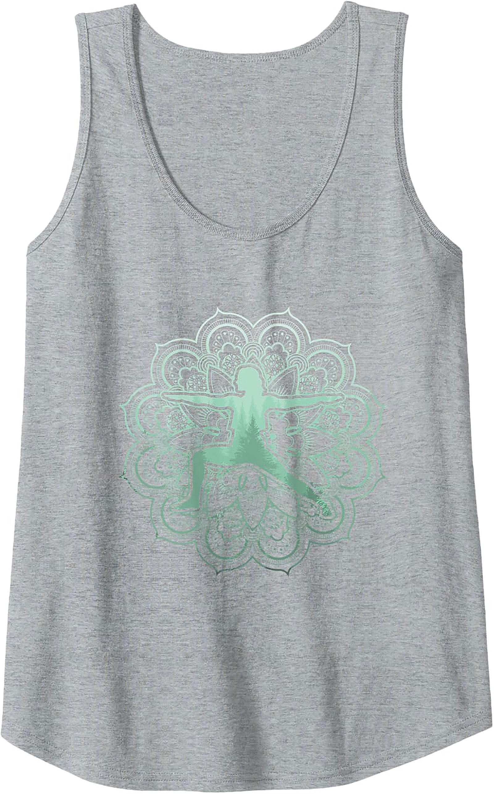 Warrior II Pose Mandala Tank Top Spiritual Gym Wear