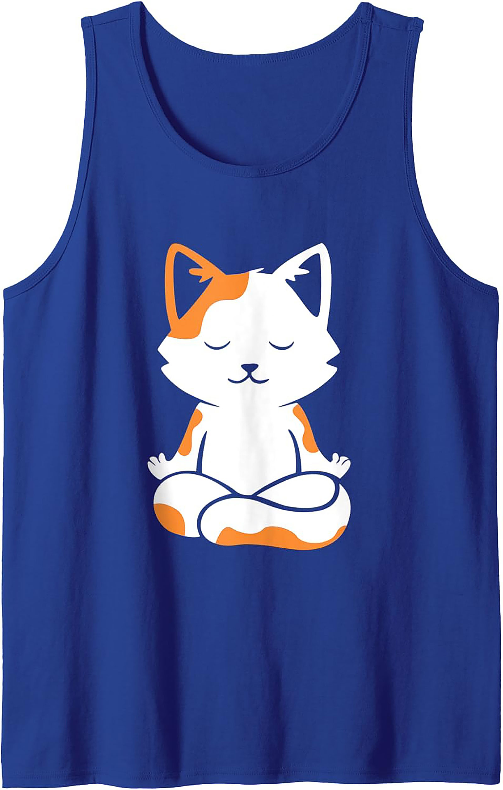 Zen Cat Graphic Tank Top Unisex Sleeveless Shirt