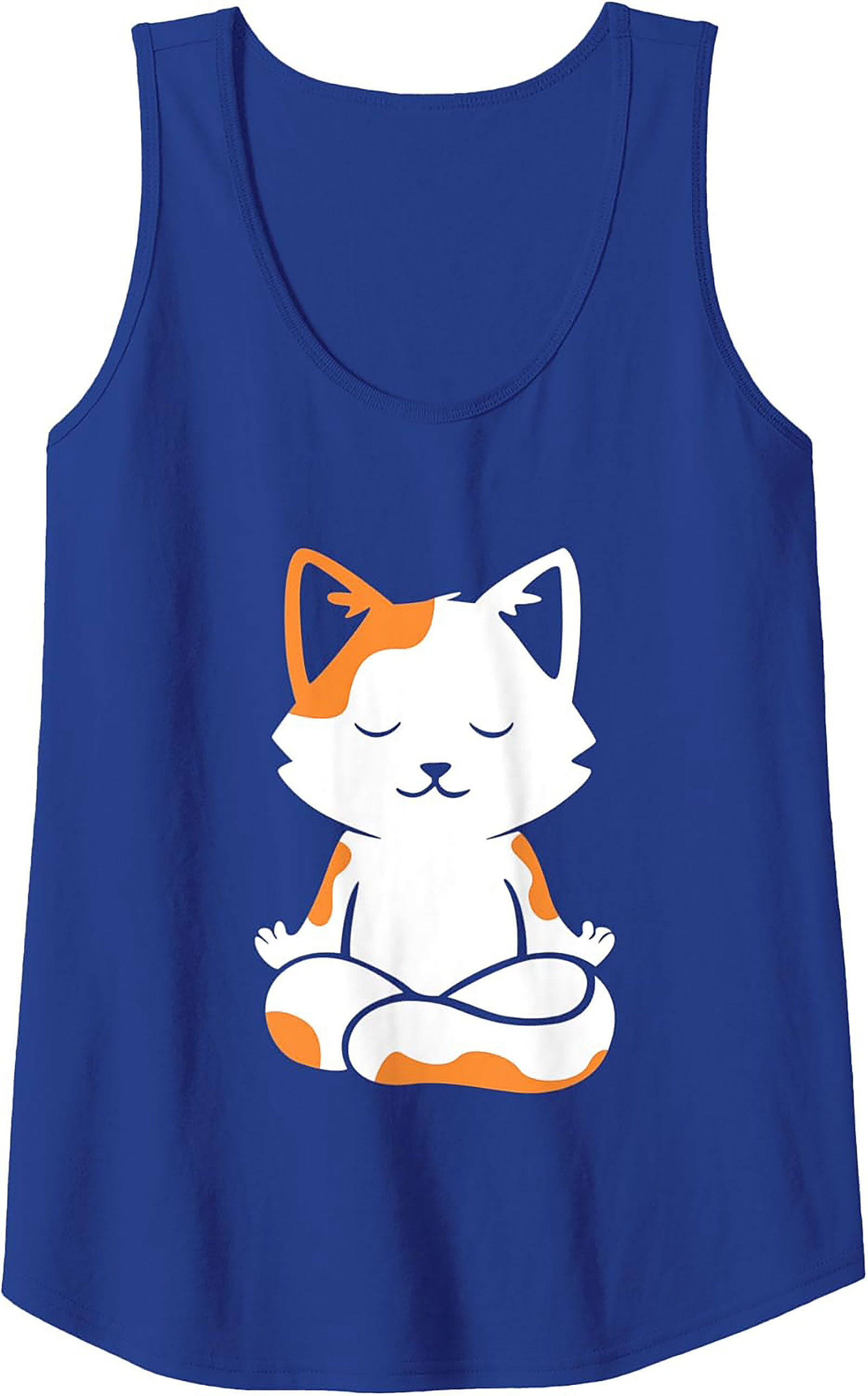 Zen Cat Graphic Tank Top Unisex Sleeveless Shirt