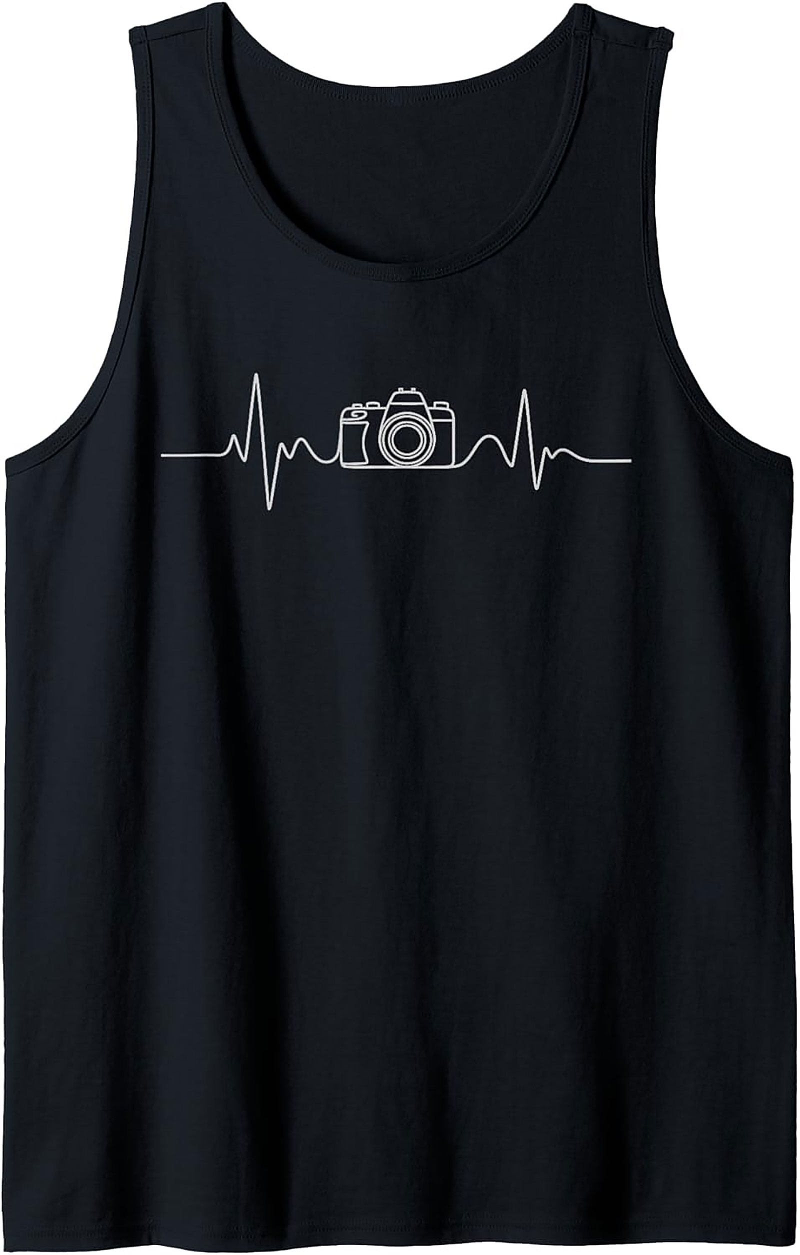 Camera Heartbeat Photographer Graphic Tank | Sleeveless Shirt