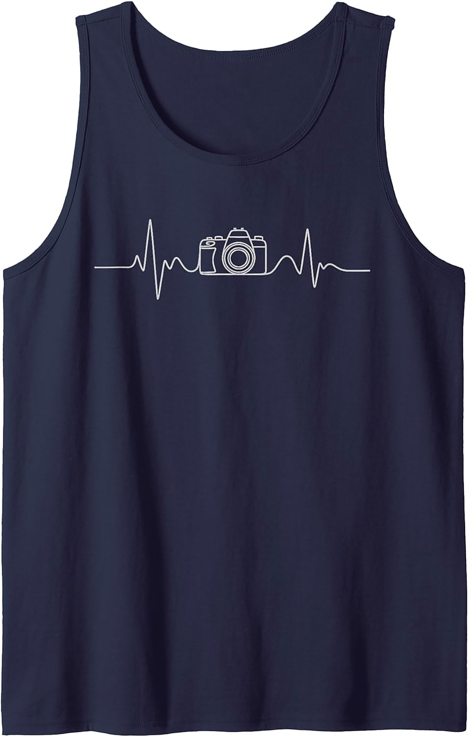 Camera Heartbeat Photographer Graphic Tank | Sleeveless Shirt