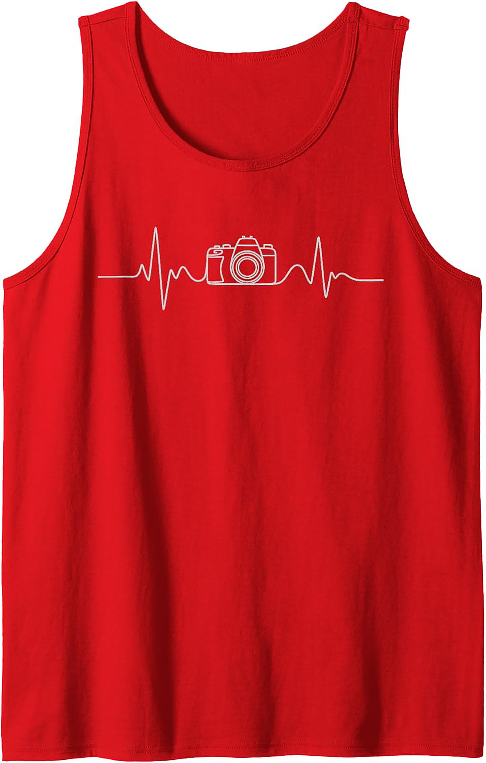 Camera Heartbeat Photographer Graphic Tank | Sleeveless Shirt