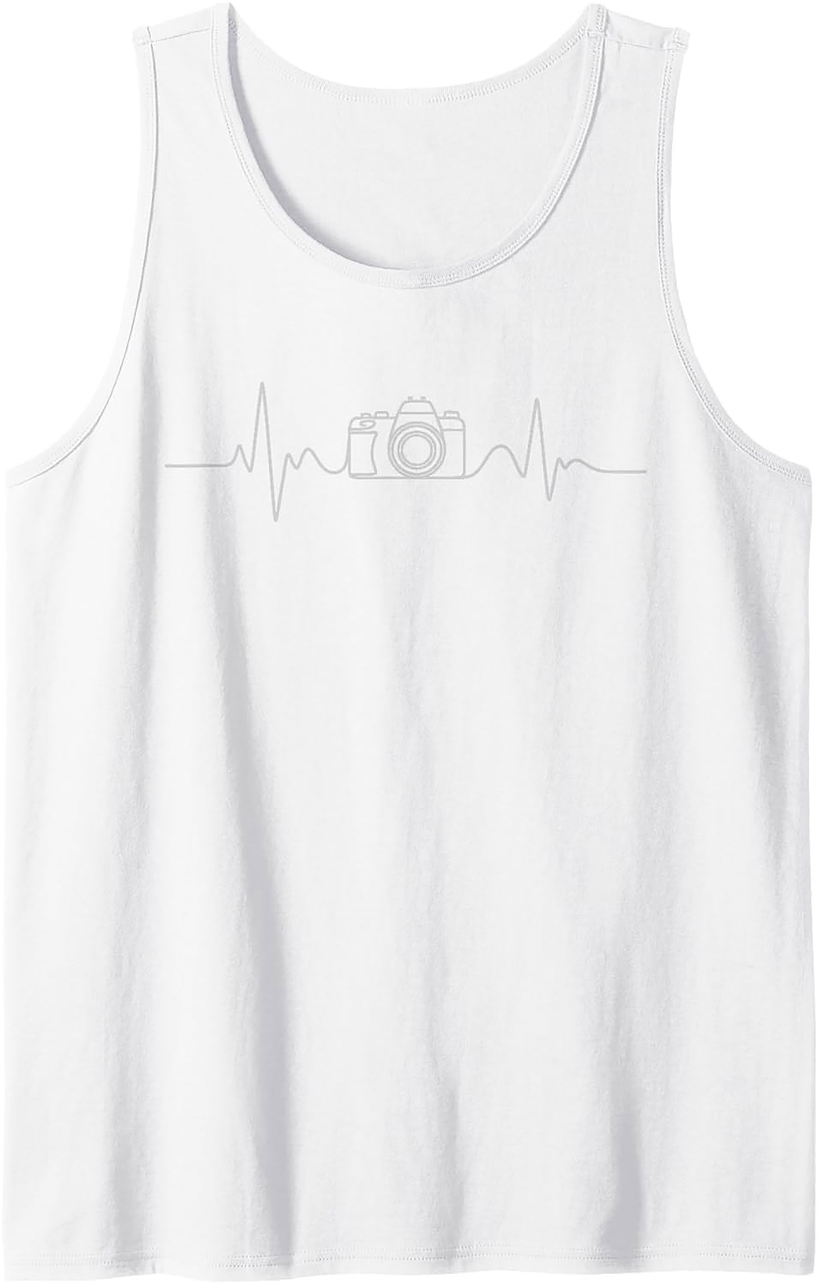 Camera Heartbeat Photographer Graphic Tank | Sleeveless Shirt