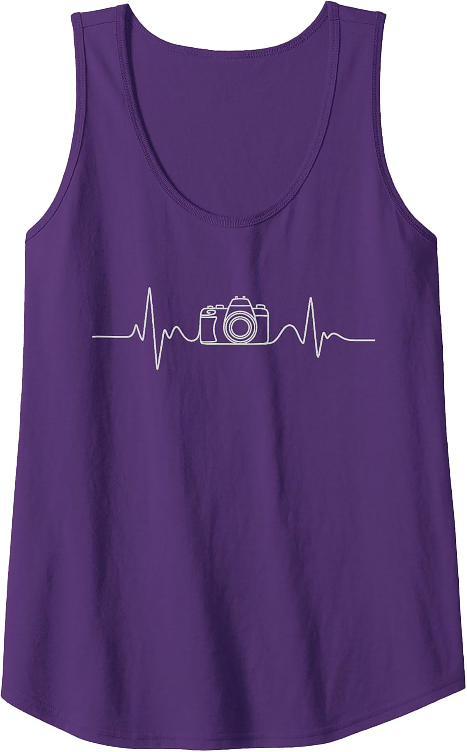 Camera Heartbeat Photographer Graphic Tank | Sleeveless Shirt