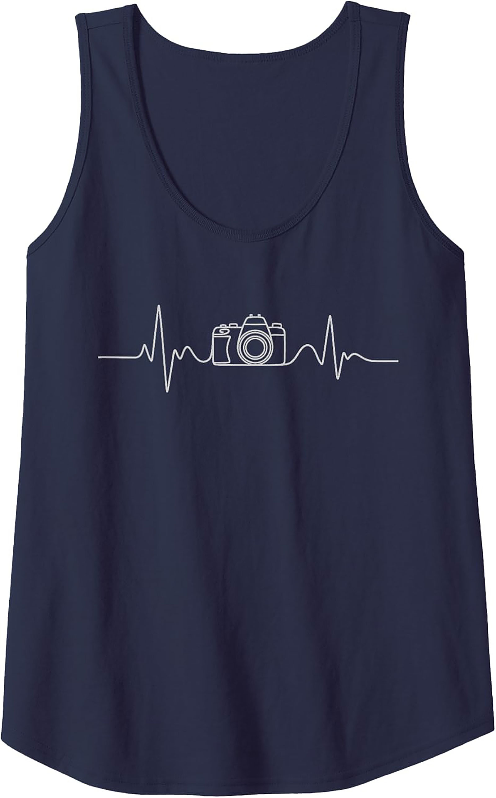 Camera Heartbeat Photographer Graphic Tank | Sleeveless Shirt