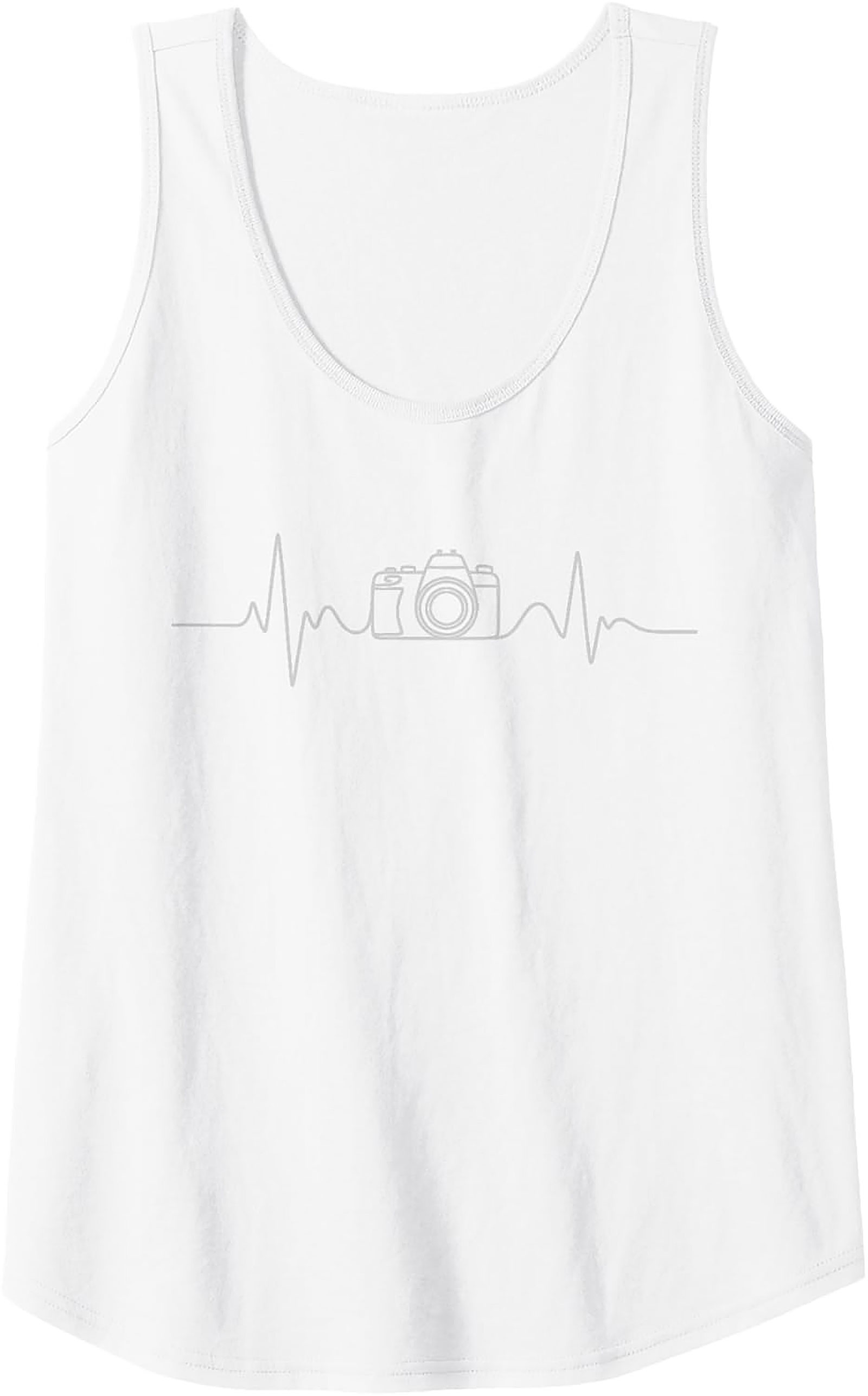 Camera Heartbeat Photographer Graphic Tank | Sleeveless Shirt