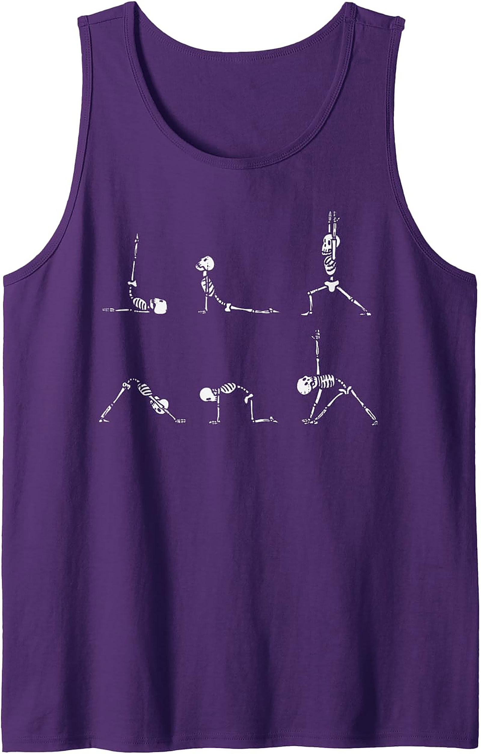 Funny Skeleton Yoga Tank Top Breathable Summer Wear