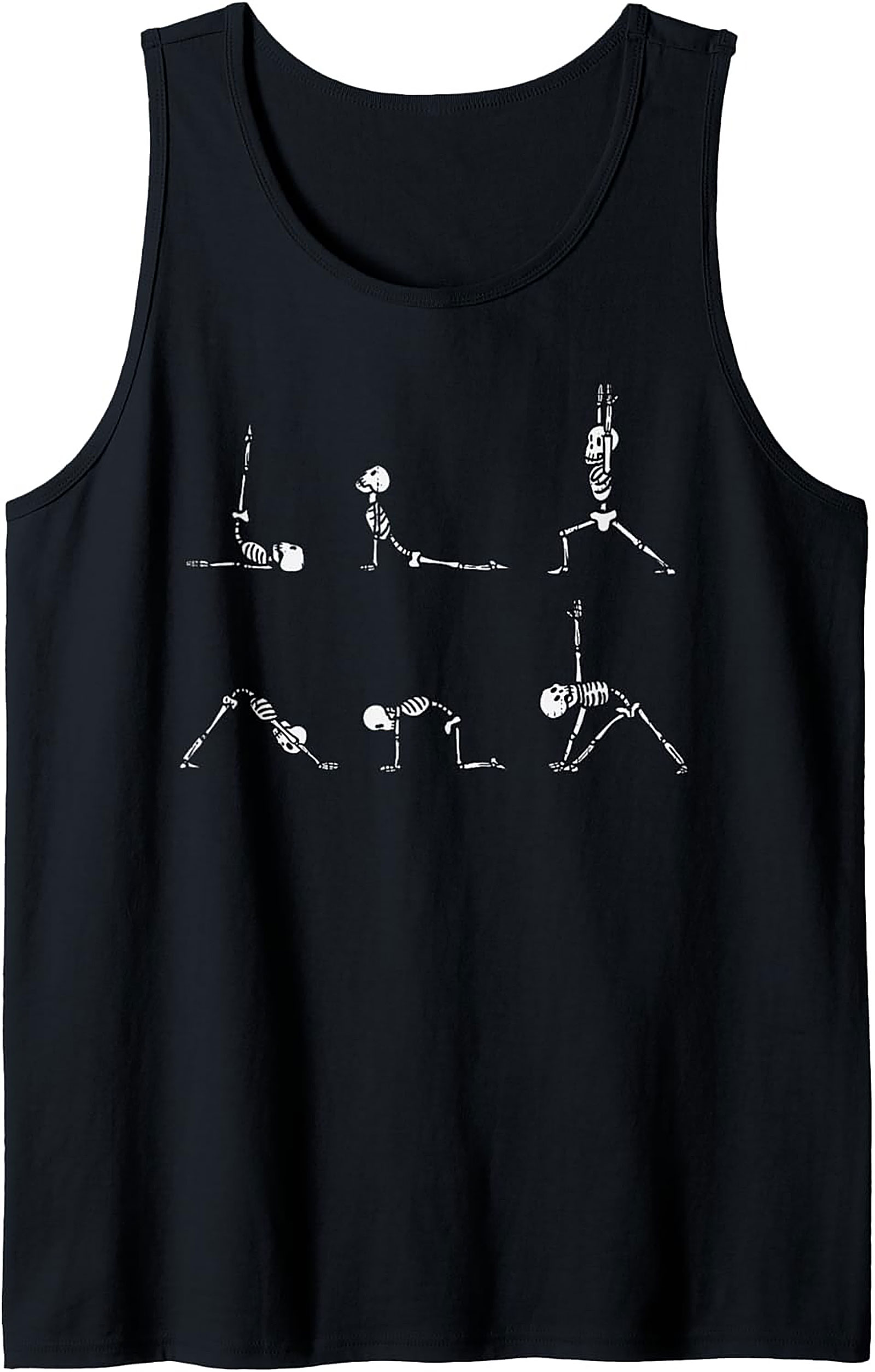 Funny Skeleton Yoga Tank Top Breathable Summer Wear