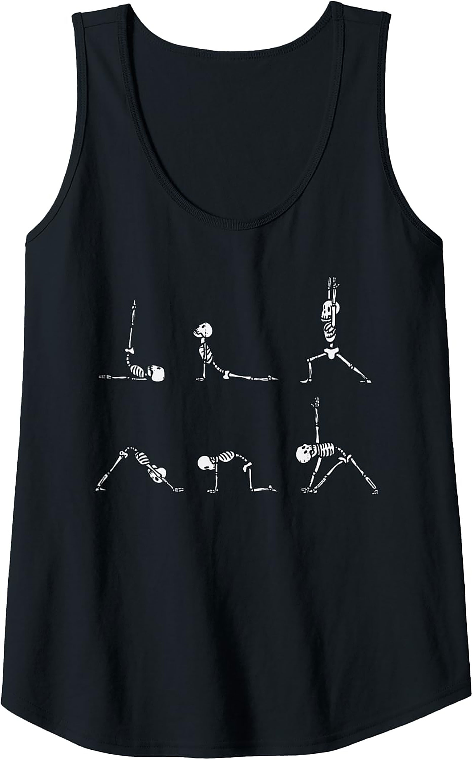 Funny Skeleton Yoga Tank Top Breathable Summer Wear