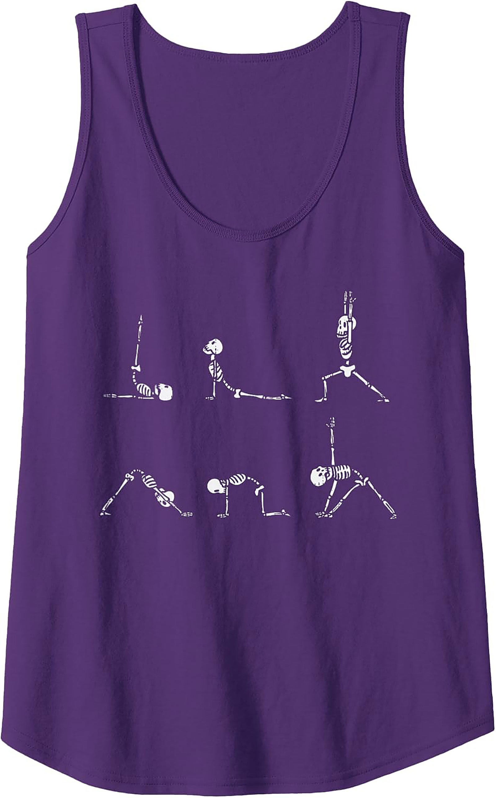 Funny Skeleton Yoga Tank Top Breathable Summer Wear