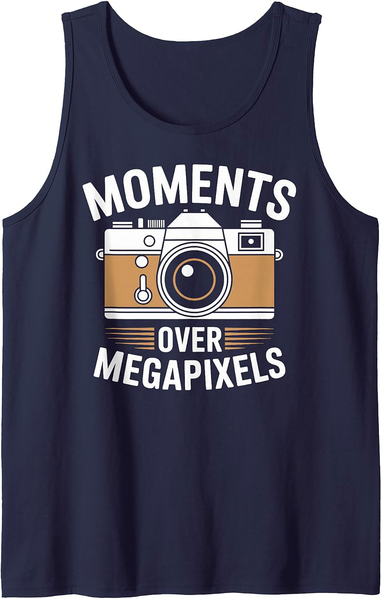 Moments Over Megapixels Tank Top | Vintage Camera Gift