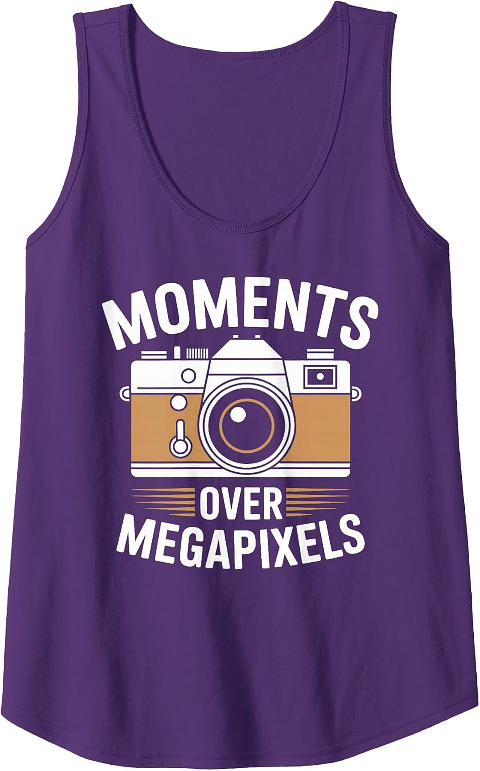Moments Over Megapixels Tank Top | Vintage Camera Gift