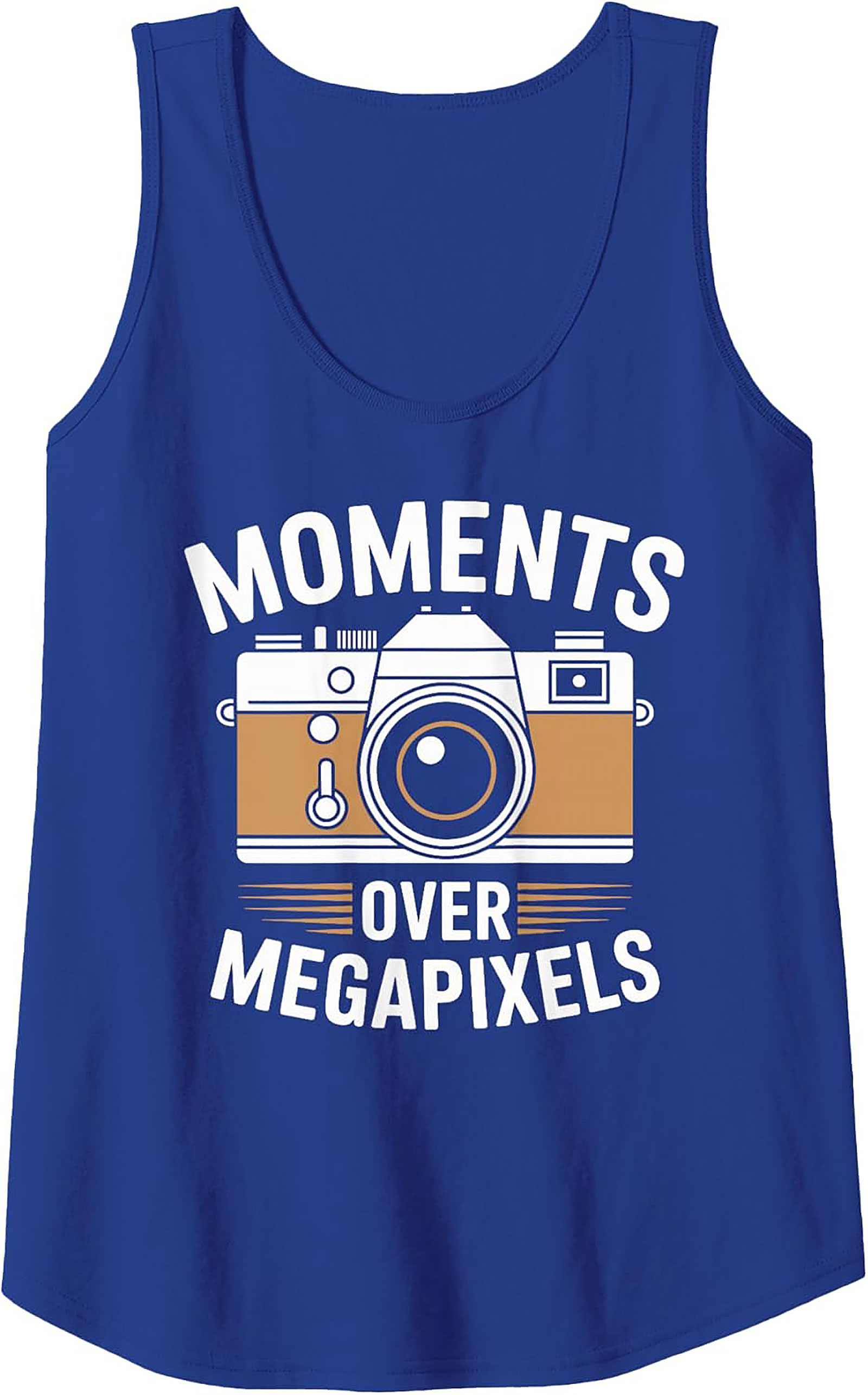 Moments Over Megapixels Tank Top | Vintage Camera Gift
