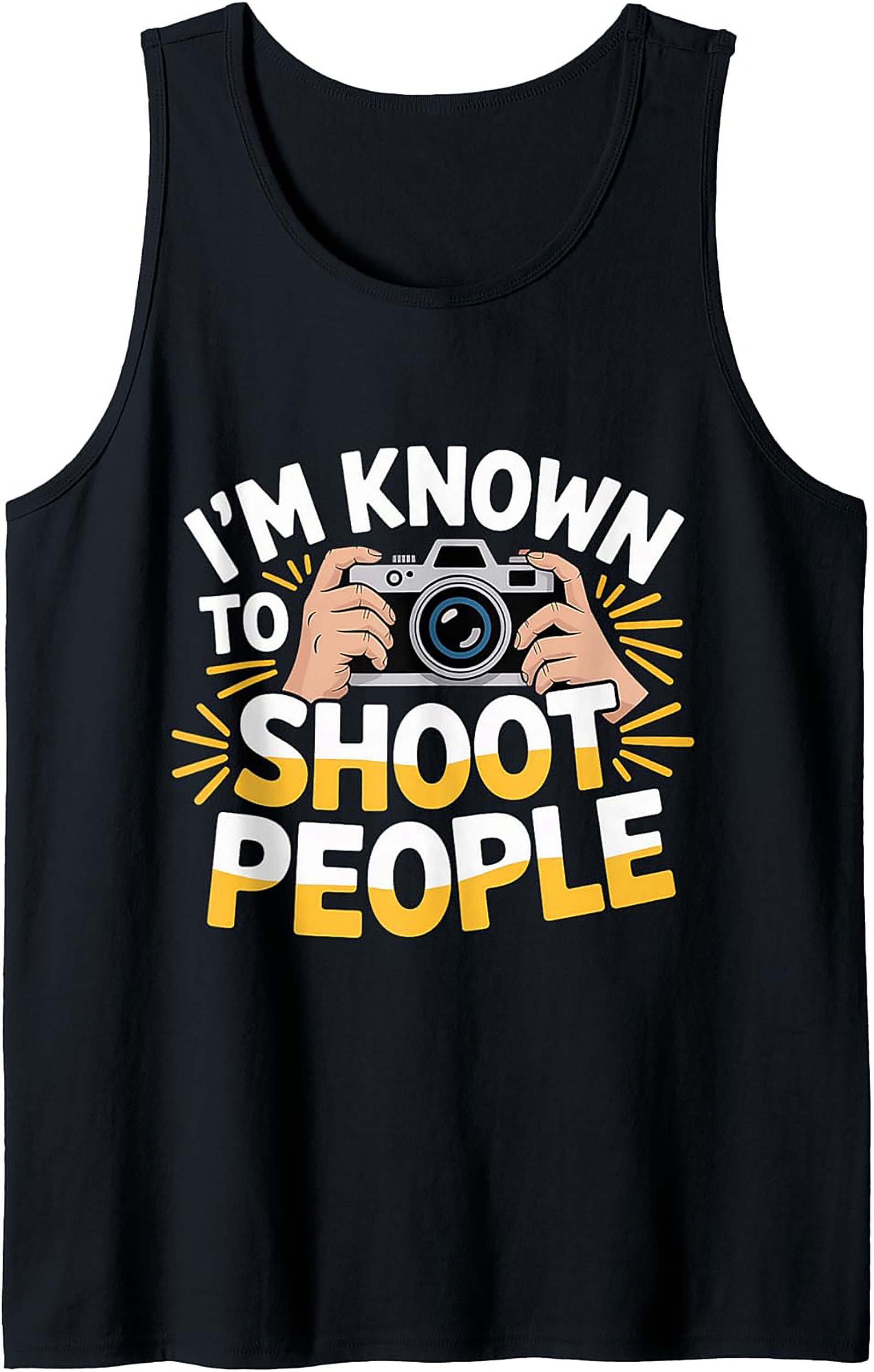 Funny Photographer Tank Top | Camera Graphic Sleeveless Shirt