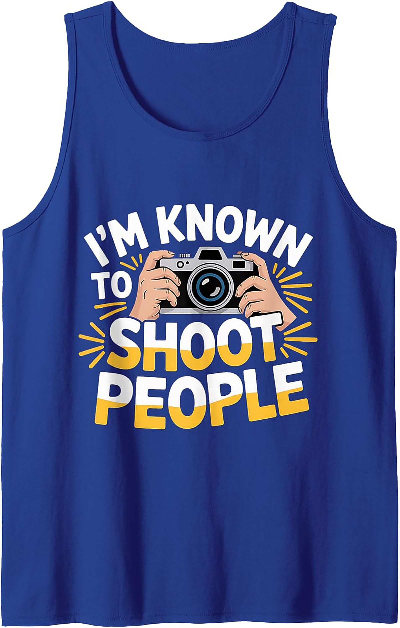 Funny Photographer Tank Top | Camera Graphic Sleeveless Shirt