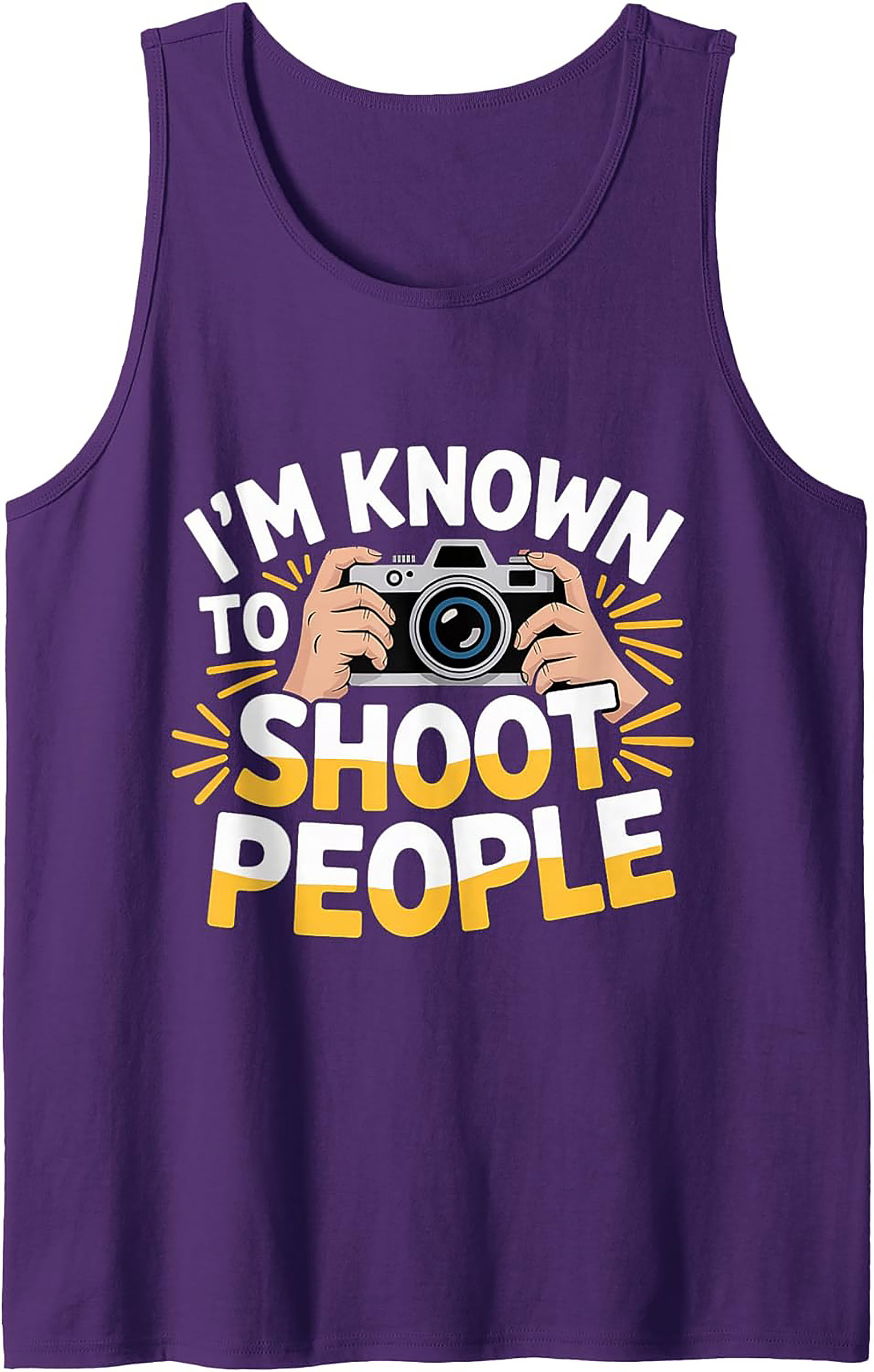 Funny Photographer Tank Top | Camera Graphic Sleeveless Shirt