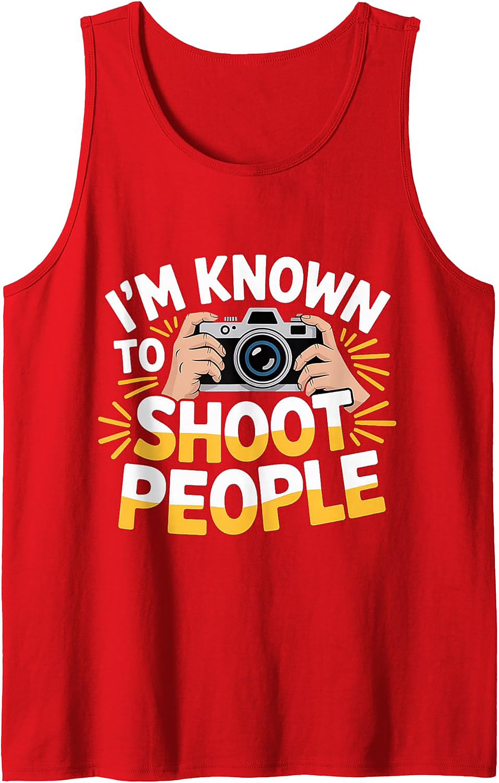 Funny Photographer Tank Top | Camera Graphic Sleeveless Shirt