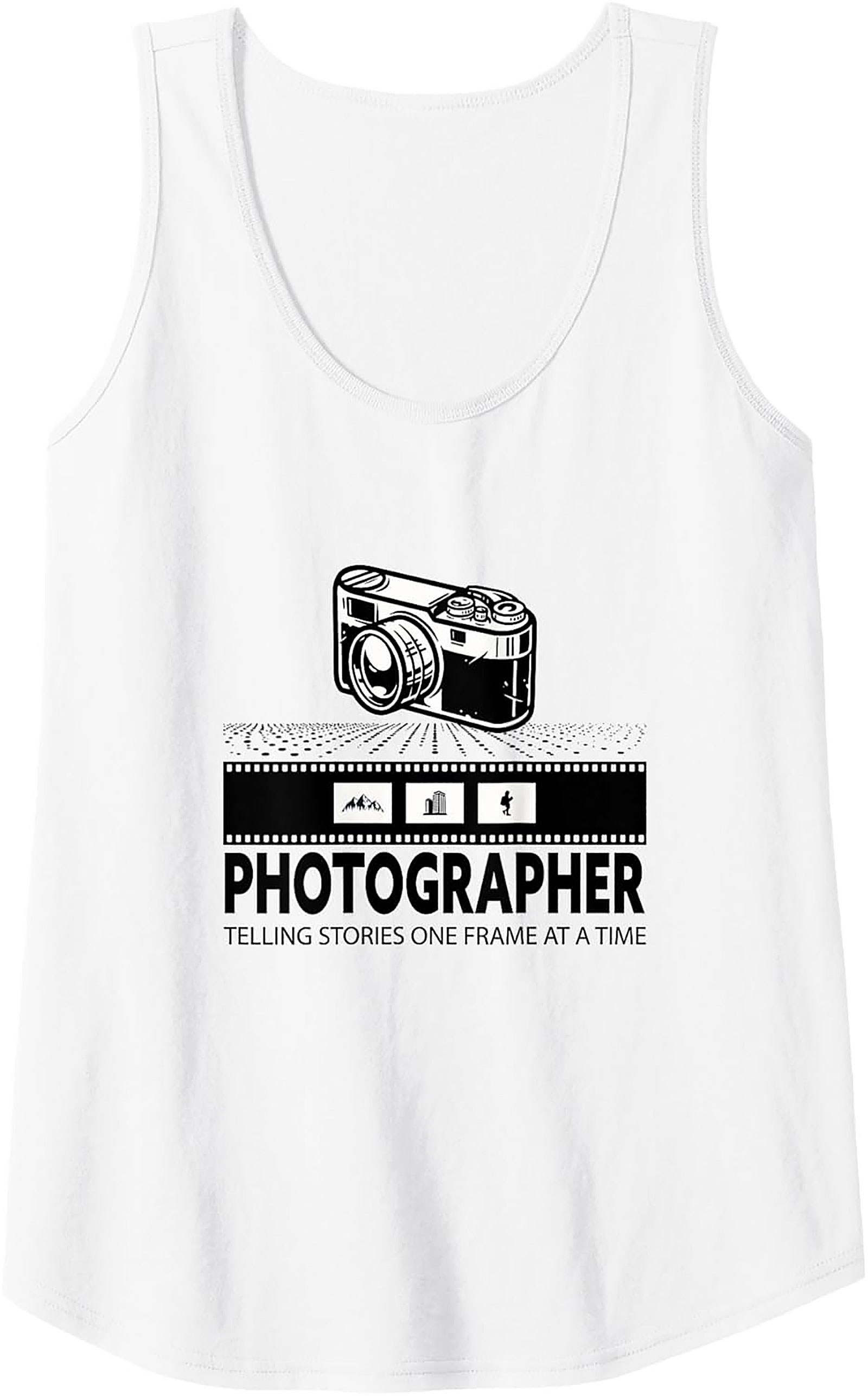 Photographer Tank Top | Telling Stories Graphic Tank
