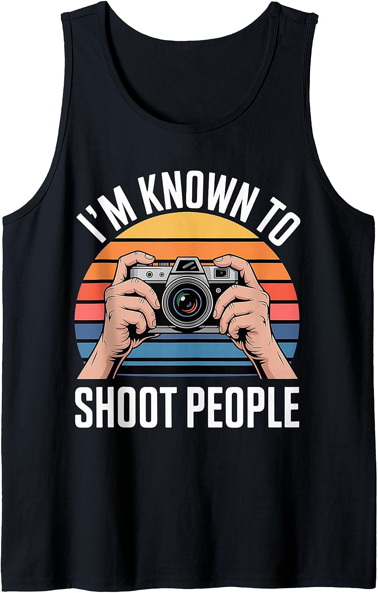 Funny Photographer Graphic Tank | Camera Sleeveless Shirt