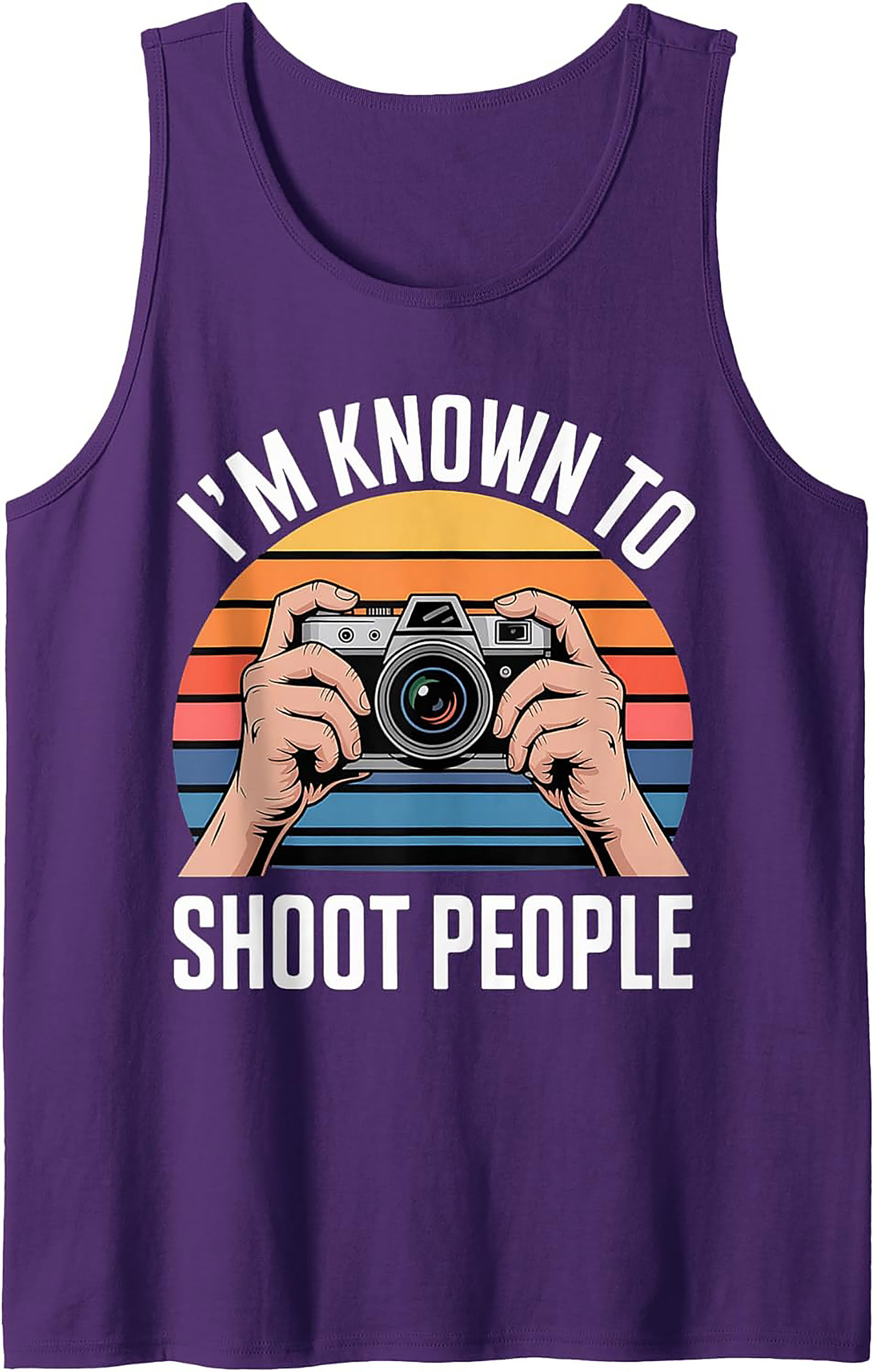 Funny Photographer Graphic Tank | Camera Sleeveless Shirt