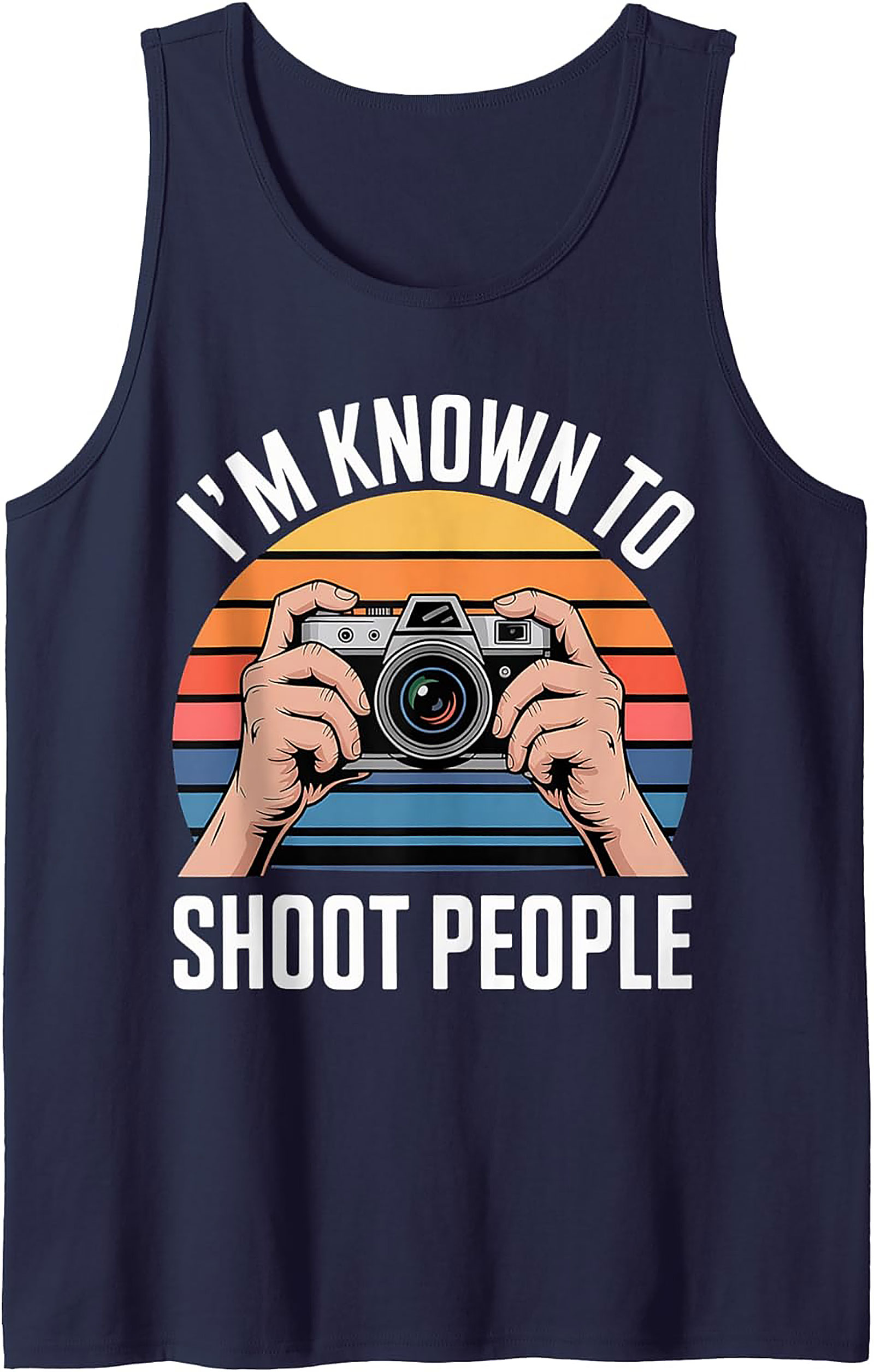 Funny Photographer Graphic Tank | Camera Sleeveless Shirt