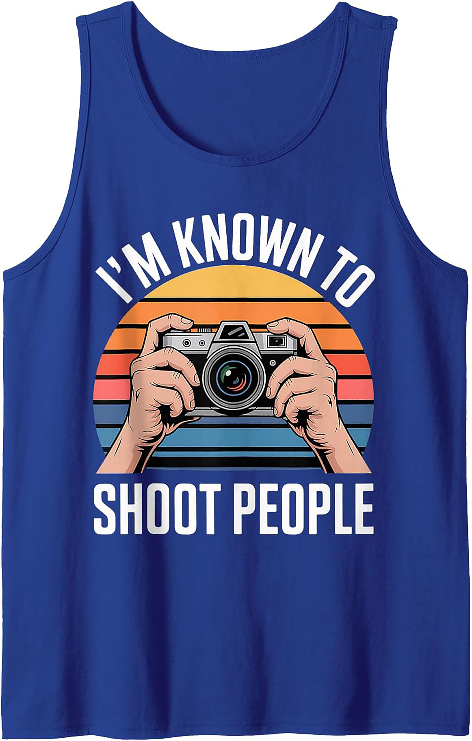 Funny Photographer Graphic Tank | Camera Sleeveless Shirt