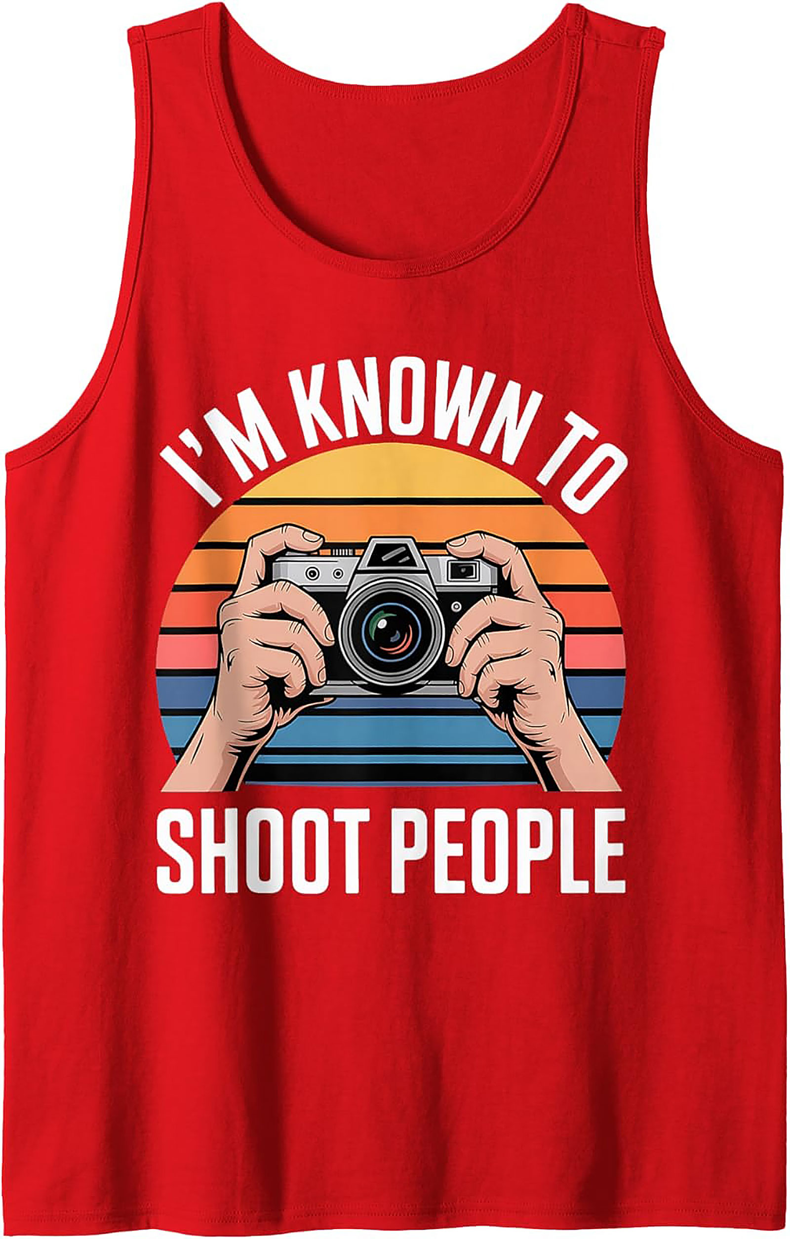 Funny Photographer Graphic Tank | Camera Sleeveless Shirt
