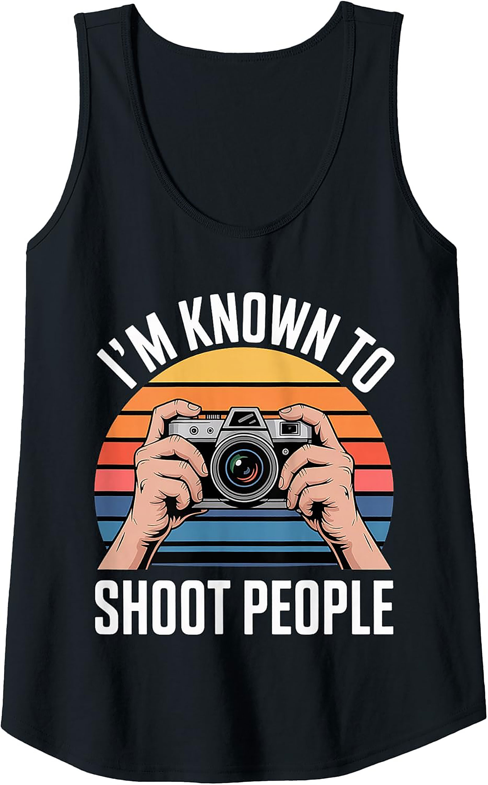 Funny Photographer Graphic Tank | Camera Sleeveless Shirt