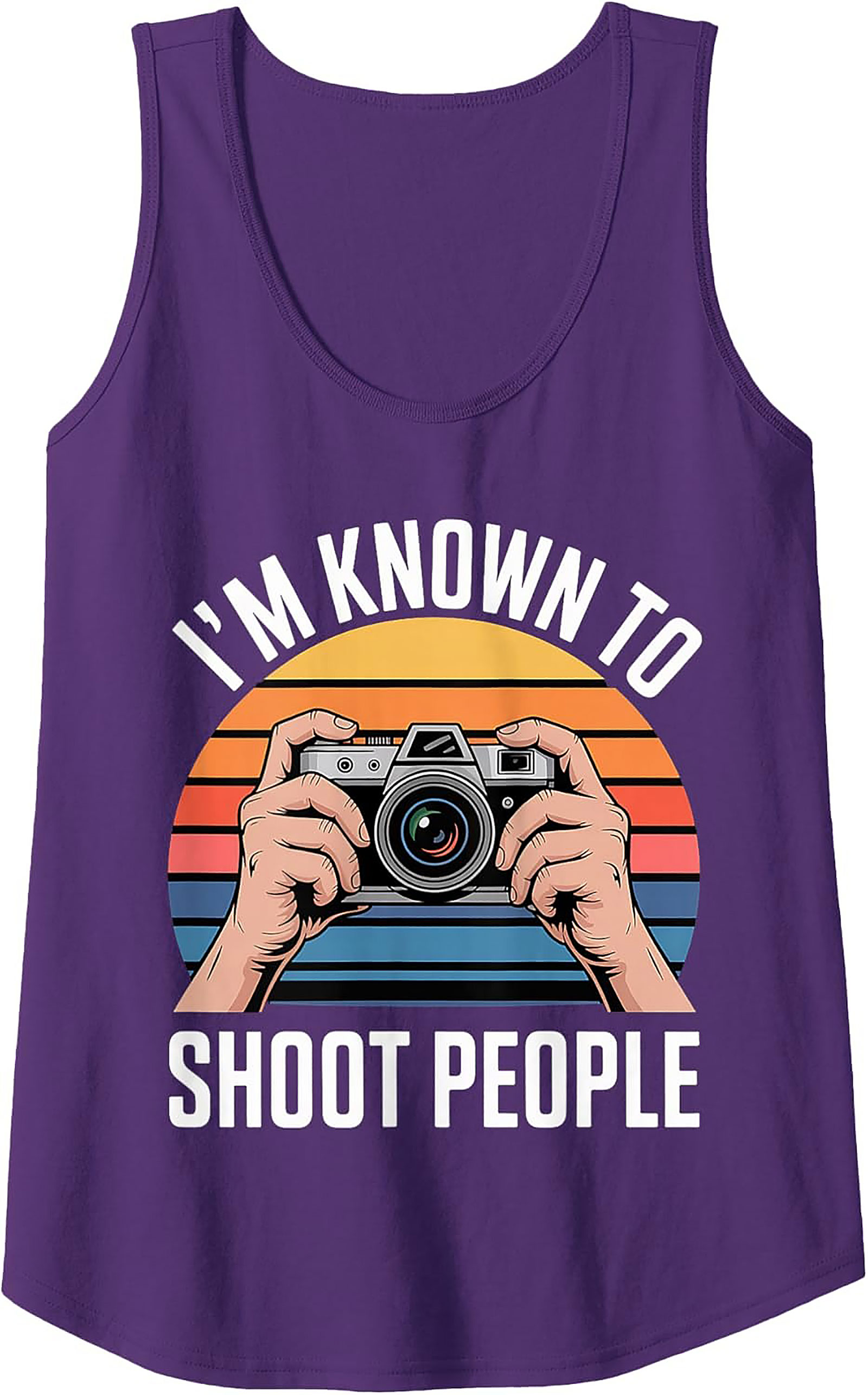 Funny Photographer Graphic Tank | Camera Sleeveless Shirt