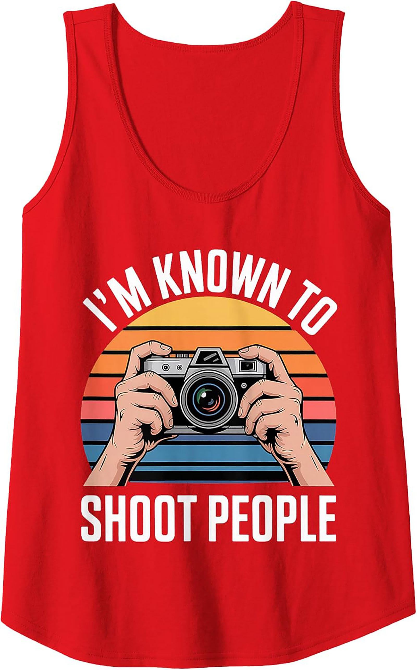 Funny Photographer Graphic Tank | Camera Sleeveless Shirt