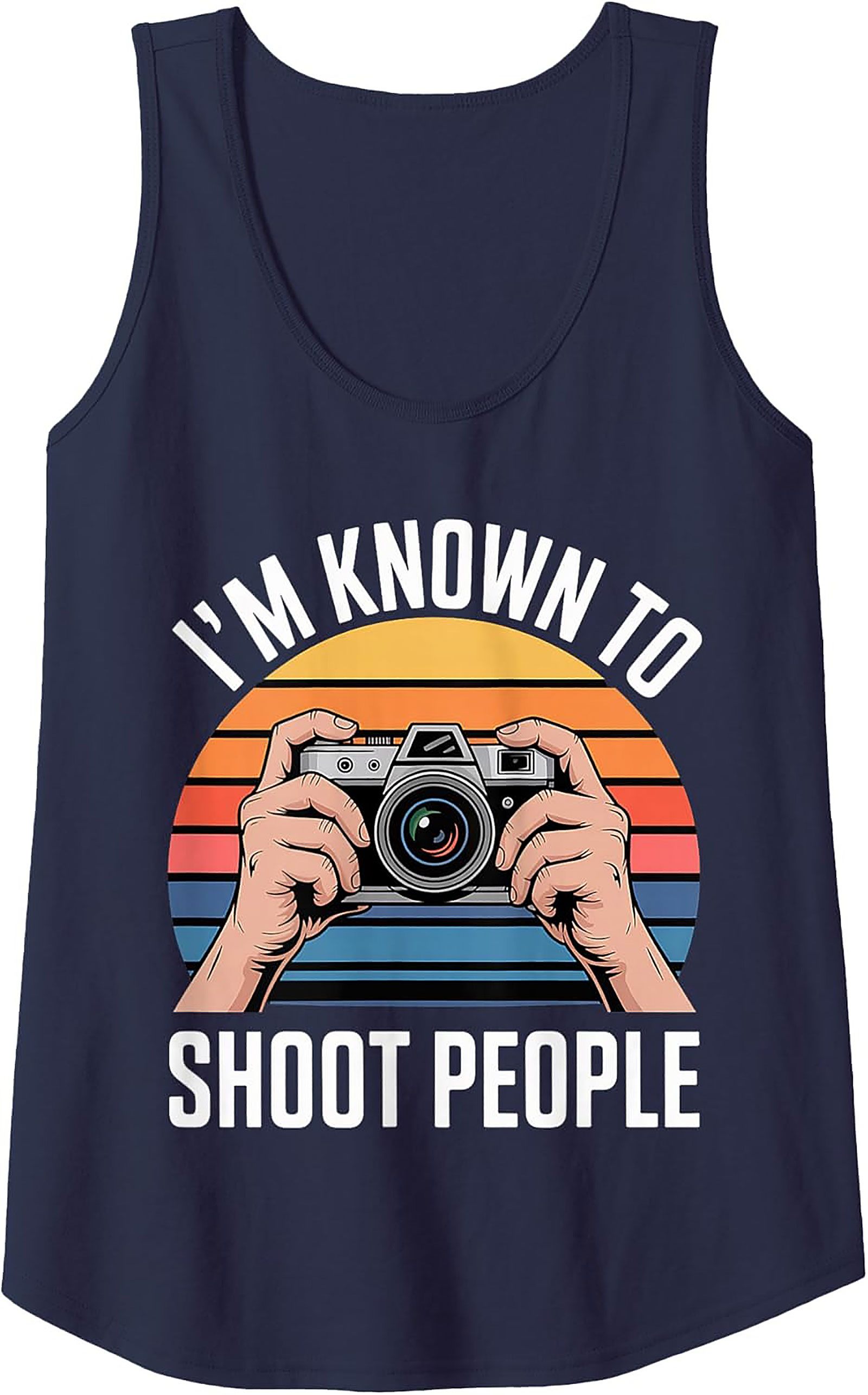 Funny Photographer Graphic Tank | Camera Sleeveless Shirt