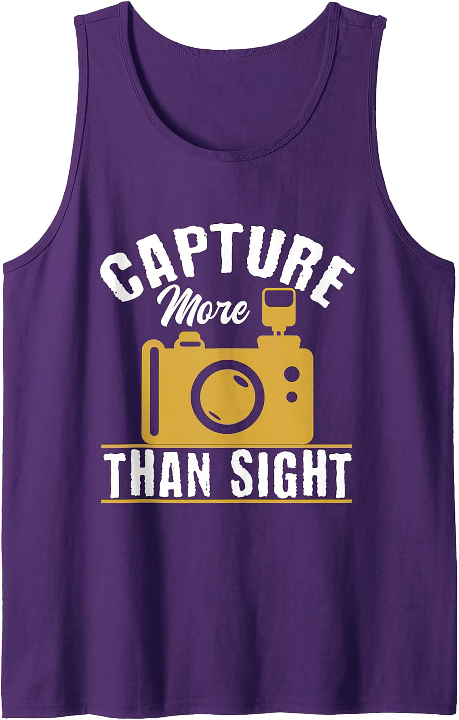 Camera Graphic Tank Top | Capture More Than Sight | Photographer Gift