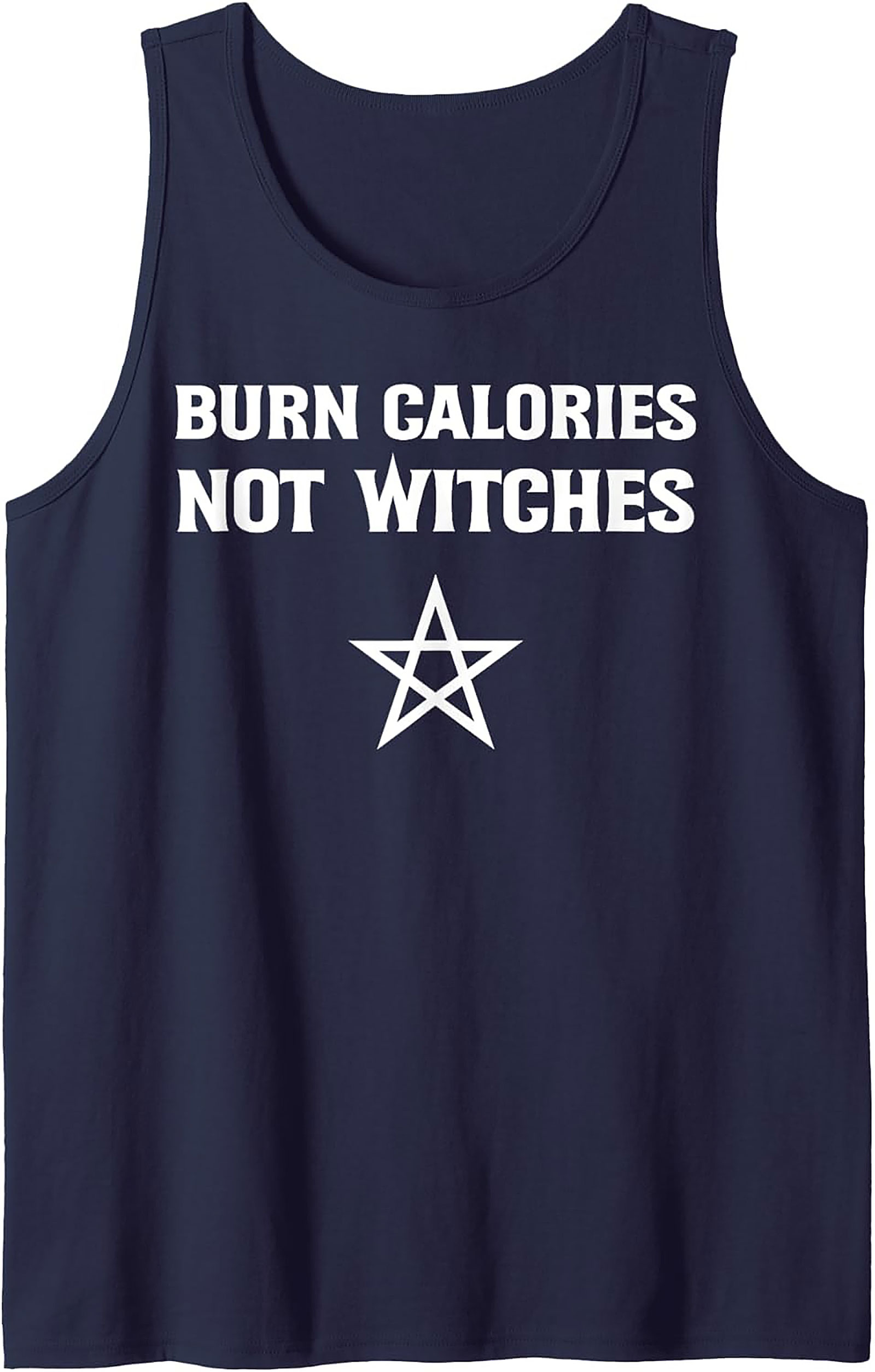 Burn Calories Not Witches Graphic Tank Top Workout