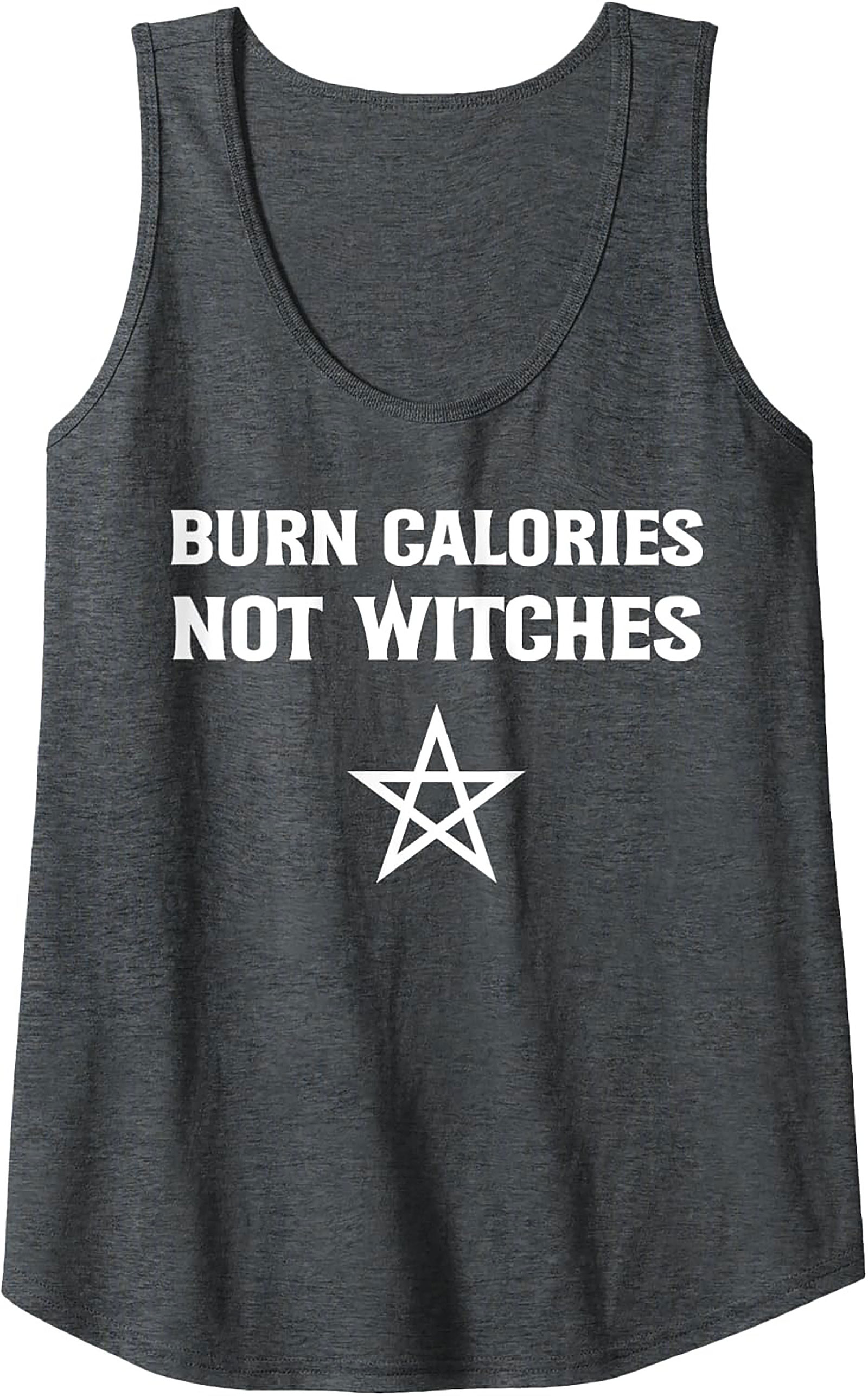 Burn Calories Not Witches Graphic Tank Top Workout