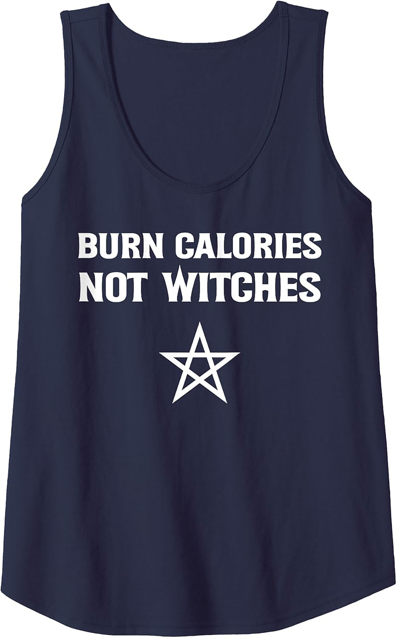 Burn Calories Not Witches Graphic Tank Top Workout