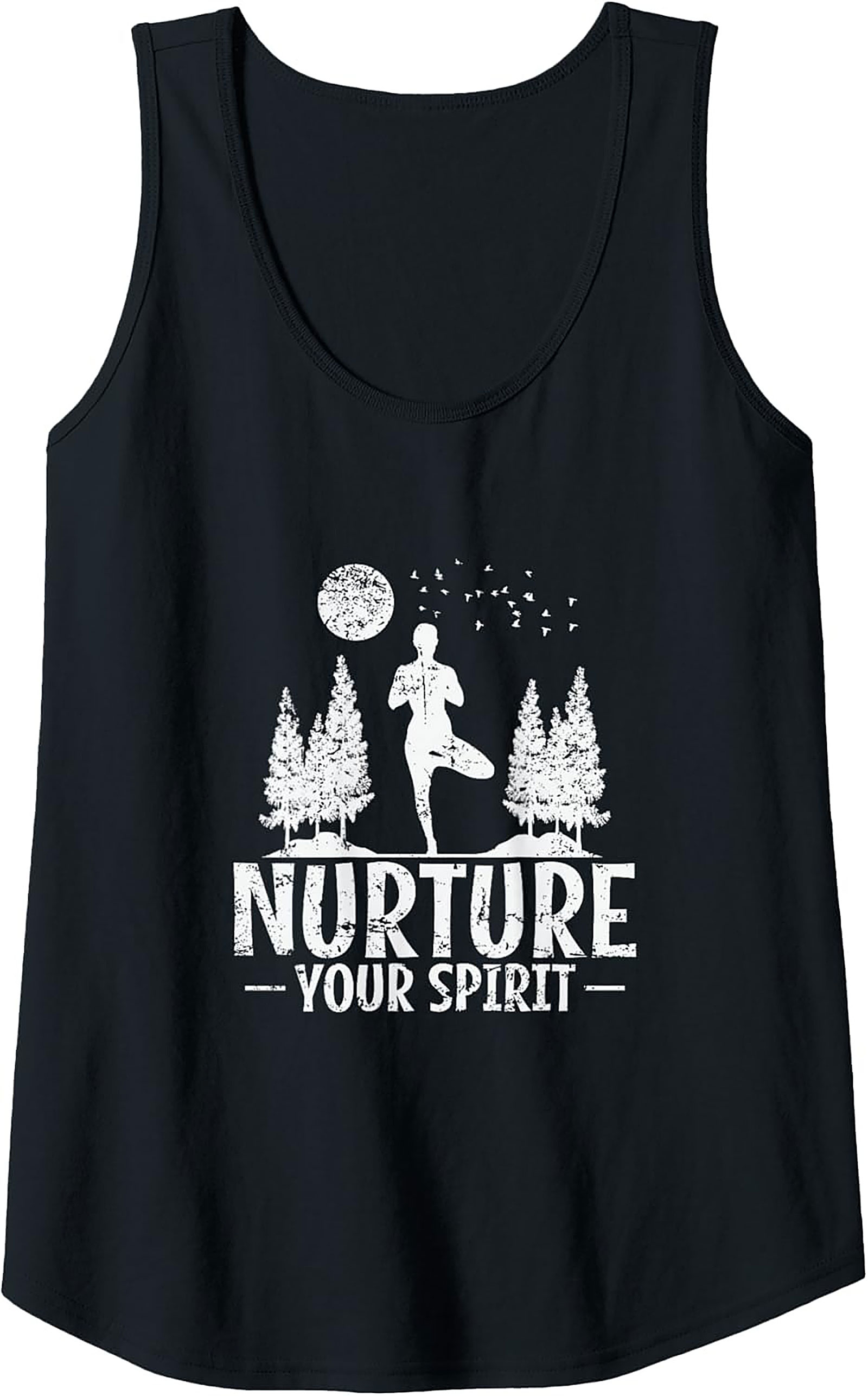 Nurture Your Spirit Yoga Tank Top Breathable Sleeveless Shirt