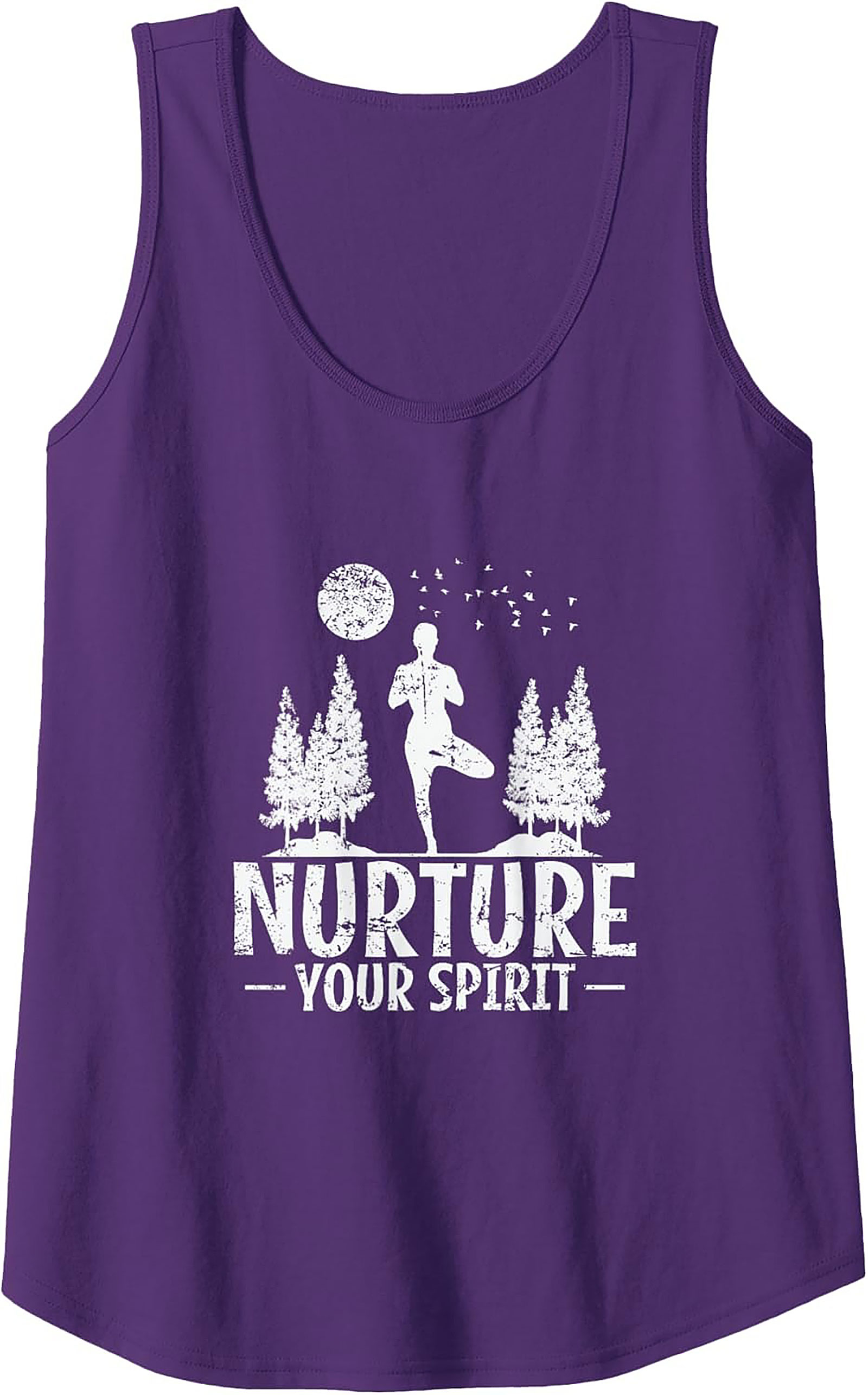 Nurture Your Spirit Yoga Tank Top Breathable Sleeveless Shirt