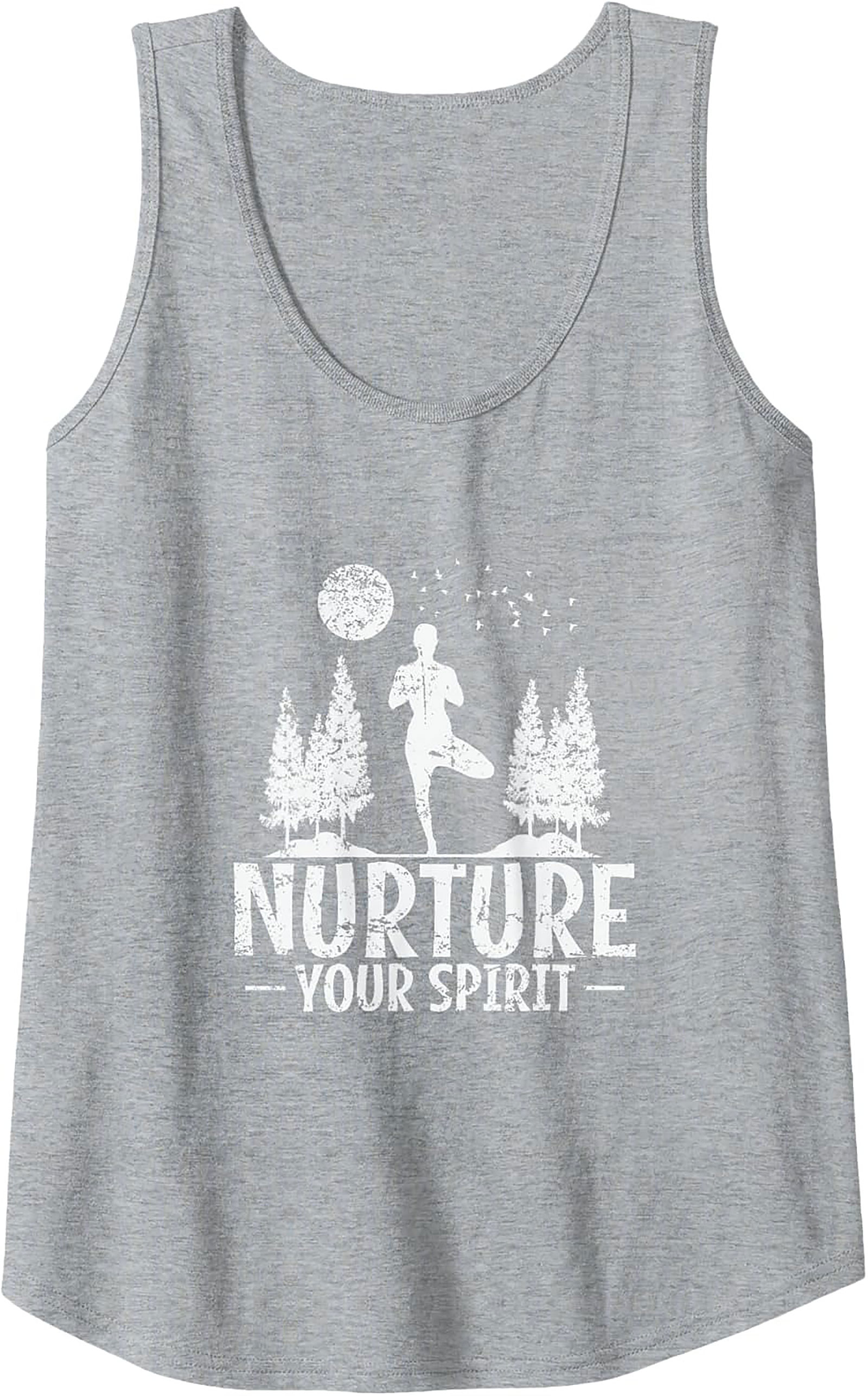 Nurture Your Spirit Yoga Tank Top Breathable Sleeveless Shirt