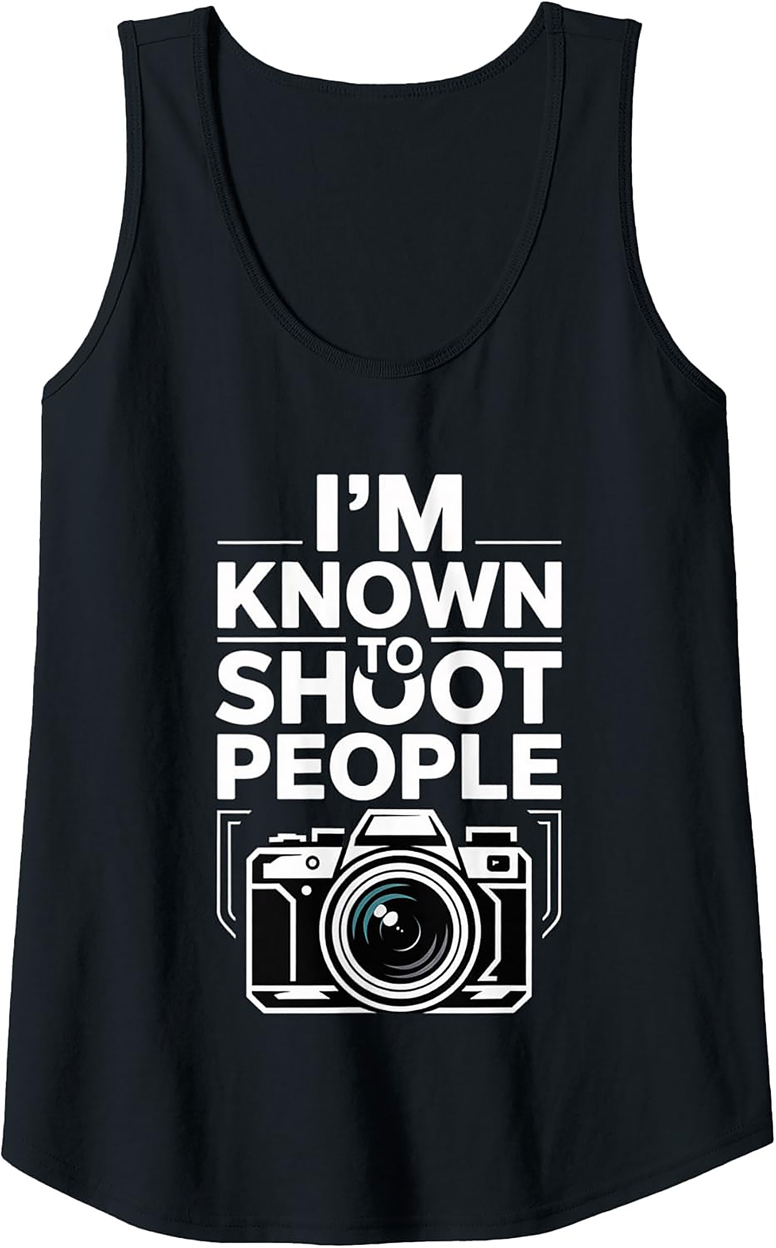Funny Photographer Tank Top | Camera Sleeveless Shirt Gift