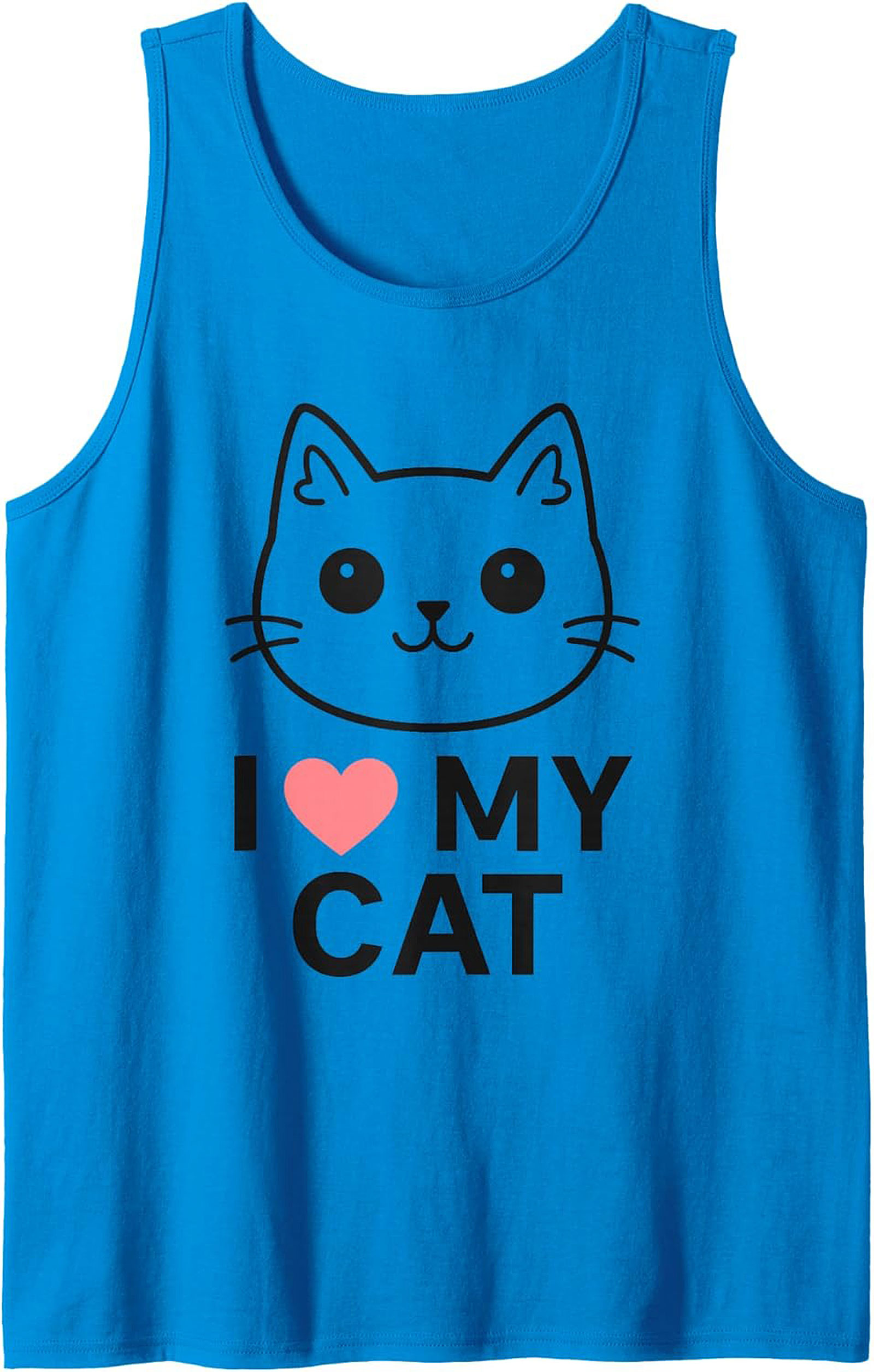 Cute Cat Lover Graphic Tank Soft Unisex Sleeveless Shirt