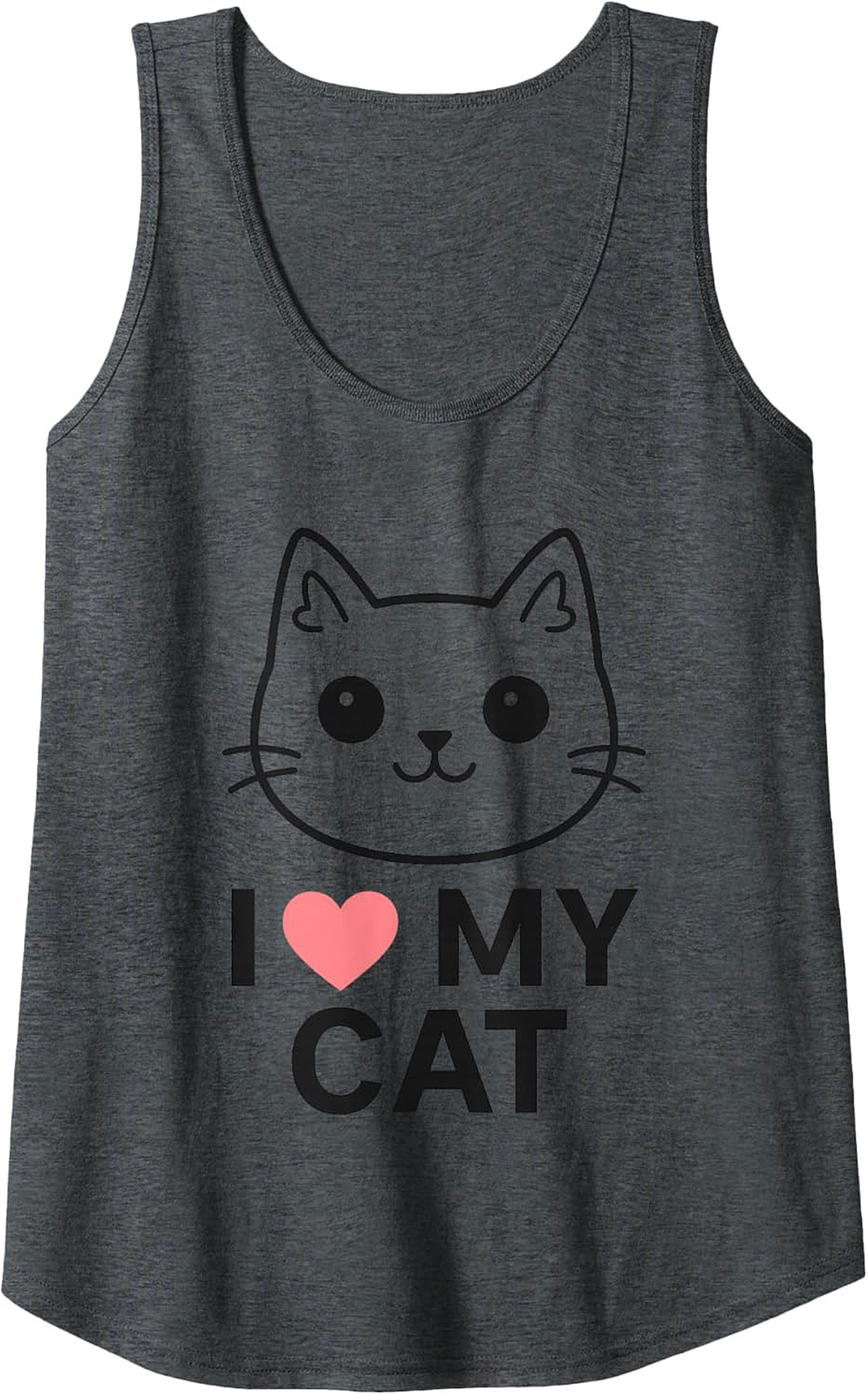 Cute Cat Lover Graphic Tank Soft Unisex Sleeveless Shirt