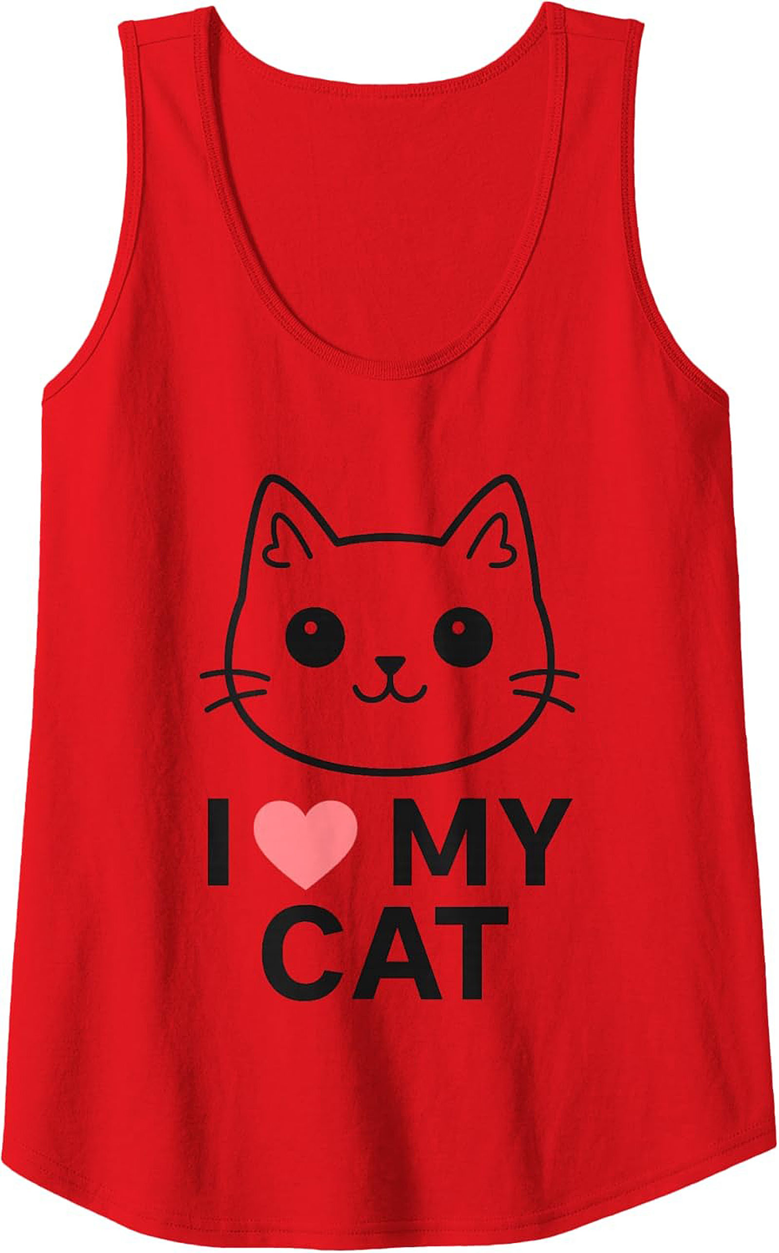 Cute Cat Lover Graphic Tank Soft Unisex Sleeveless Shirt