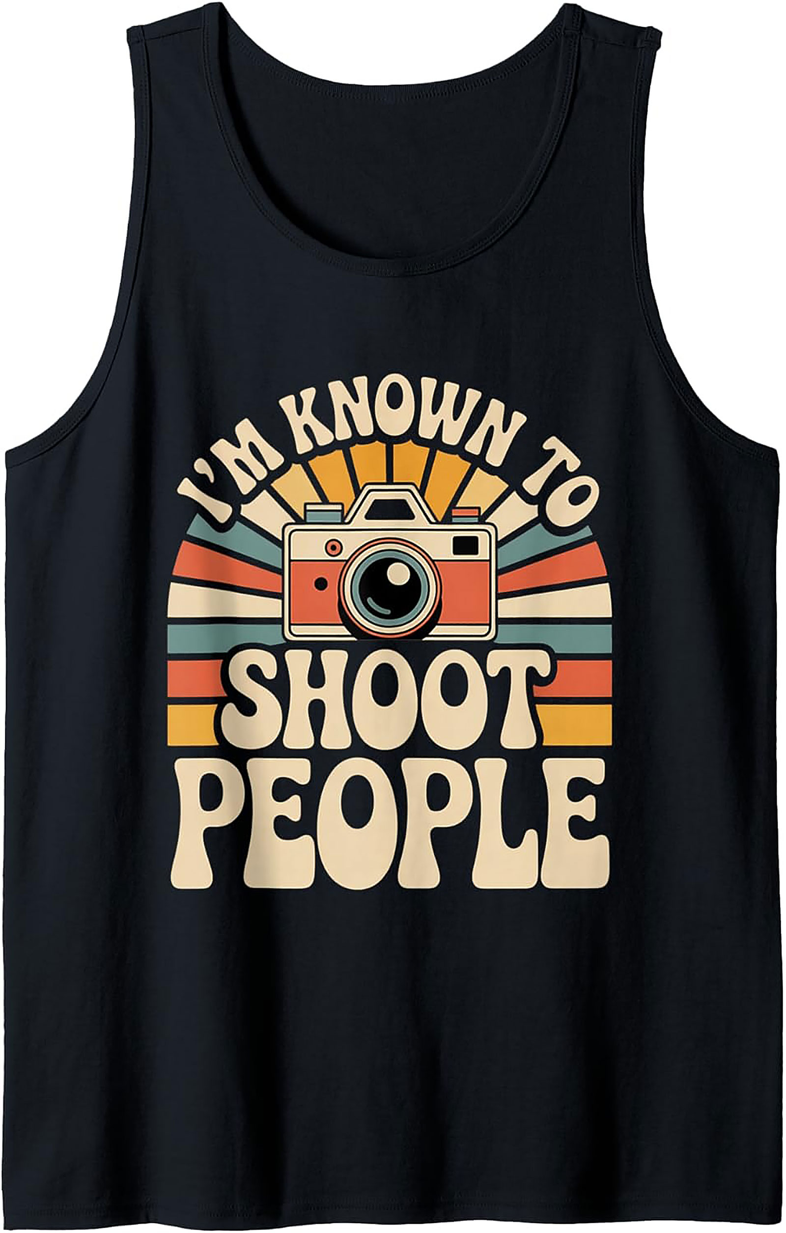 Retro Camera Graphic Tank – Funny Photographer Gift