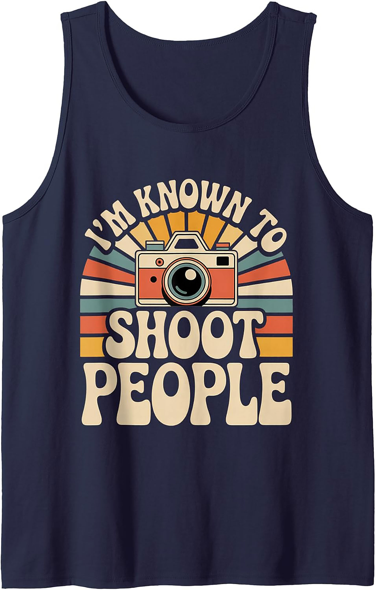 Retro Camera Graphic Tank – Funny Photographer Gift