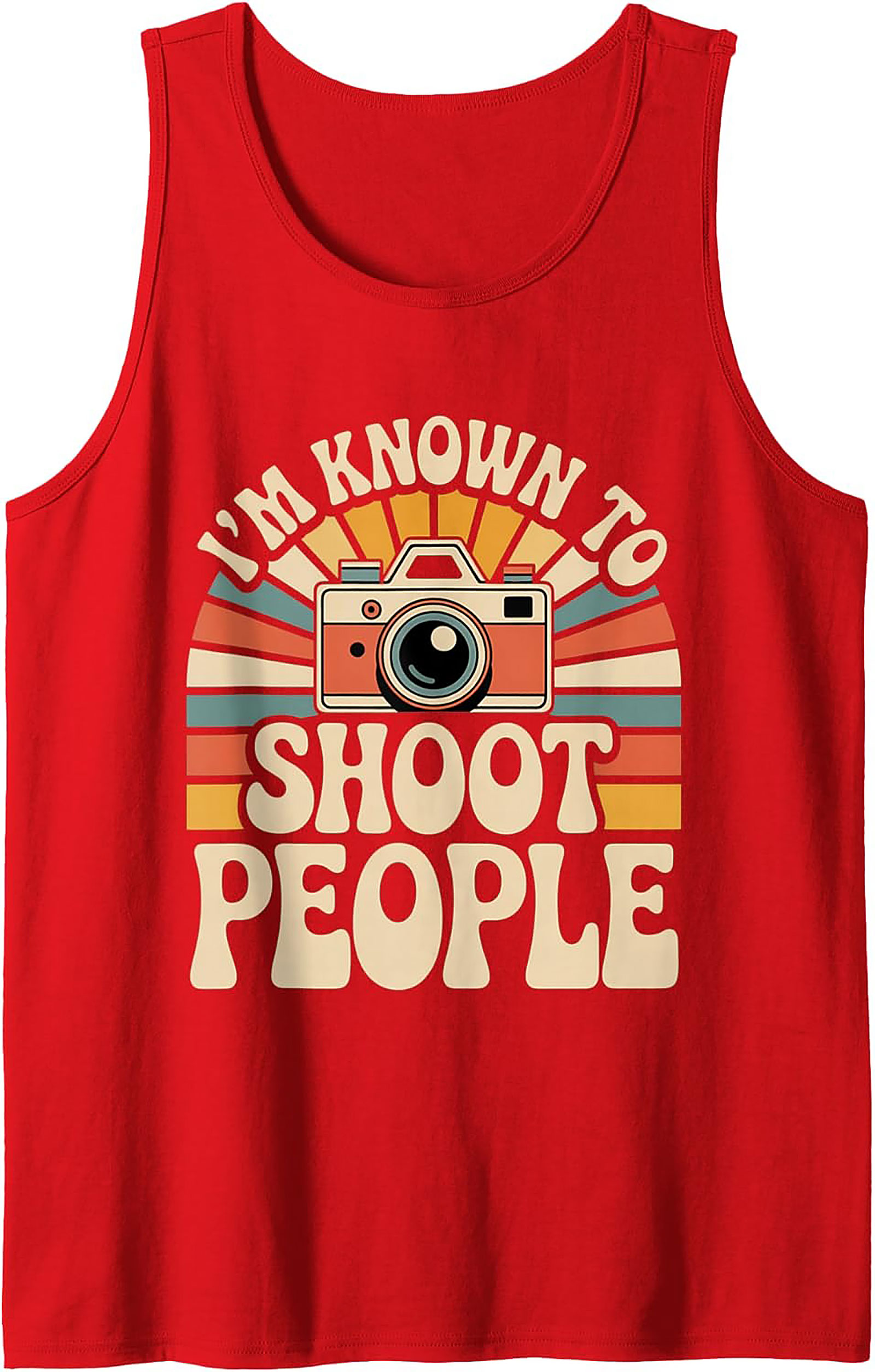 Retro Camera Graphic Tank – Funny Photographer Gift