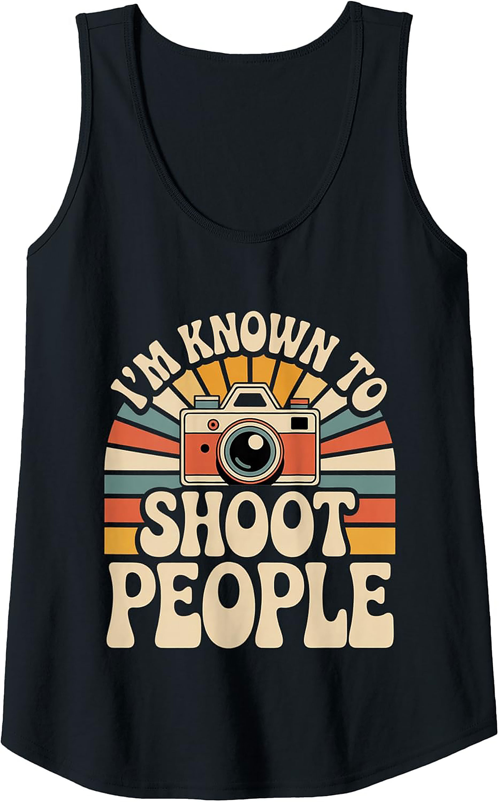 Retro Camera Graphic Tank – Funny Photographer Gift