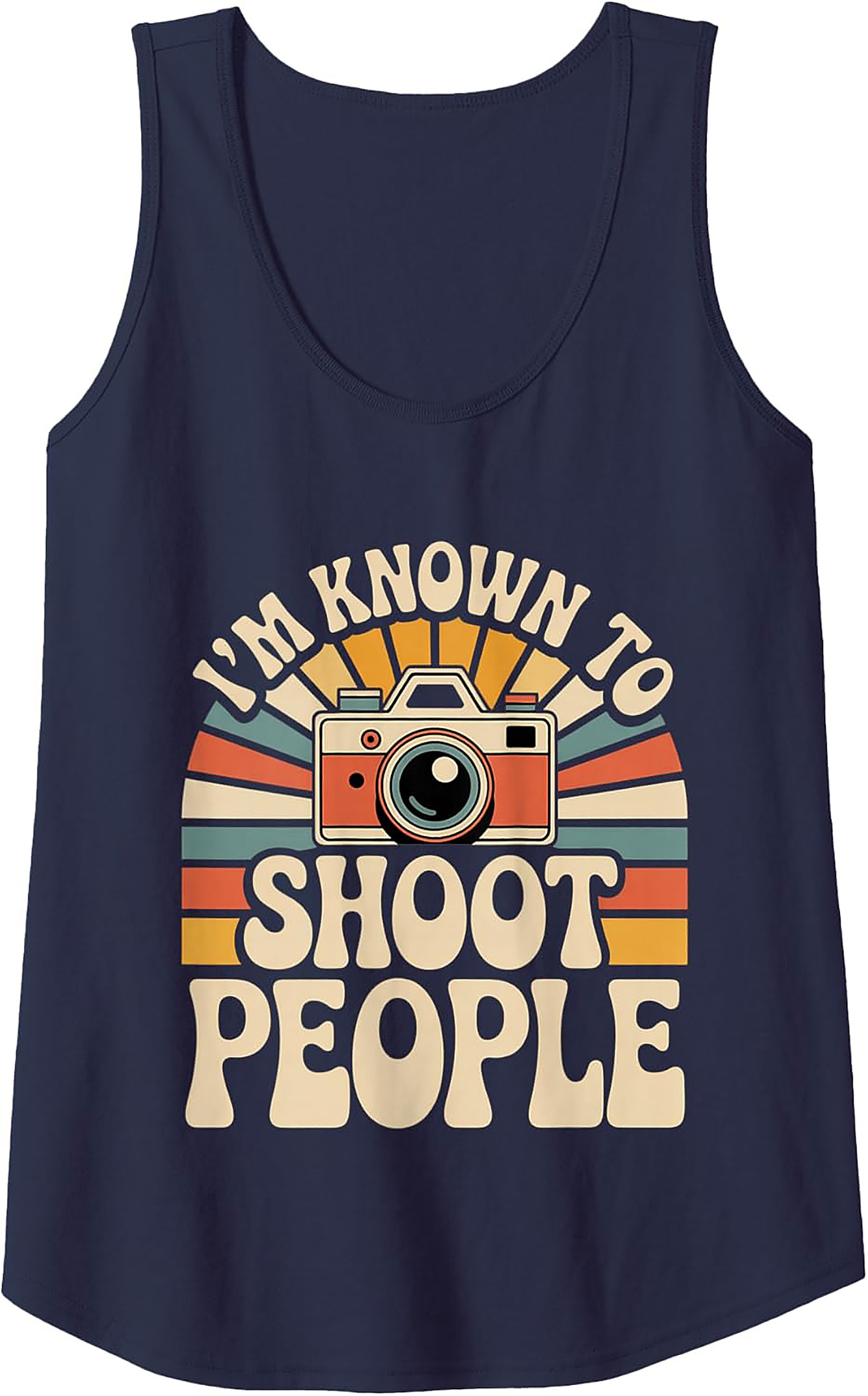 Retro Camera Graphic Tank – Funny Photographer Gift